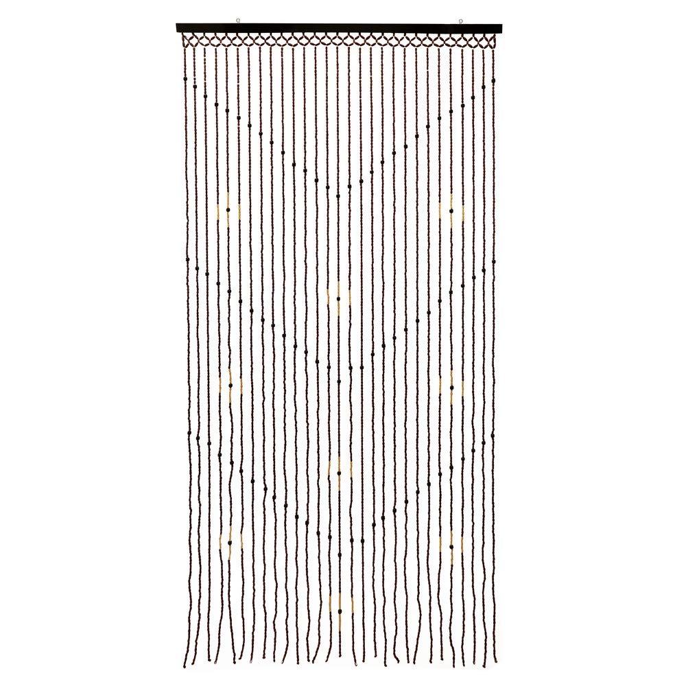 JVL Tuscany Hanging Wooden Beaded Door Curtain, Arrows multicolour 90 x 180cm approx 11-089AW