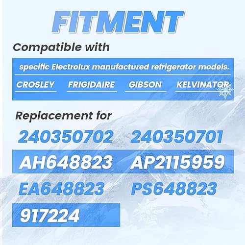 Miniatura 2 de Kojem 240350702 AP2115959 240350701 - Bandeja de repuesto compatible con Electrolux Frigidaire Frigidaire cubierta de cajón superior marco de