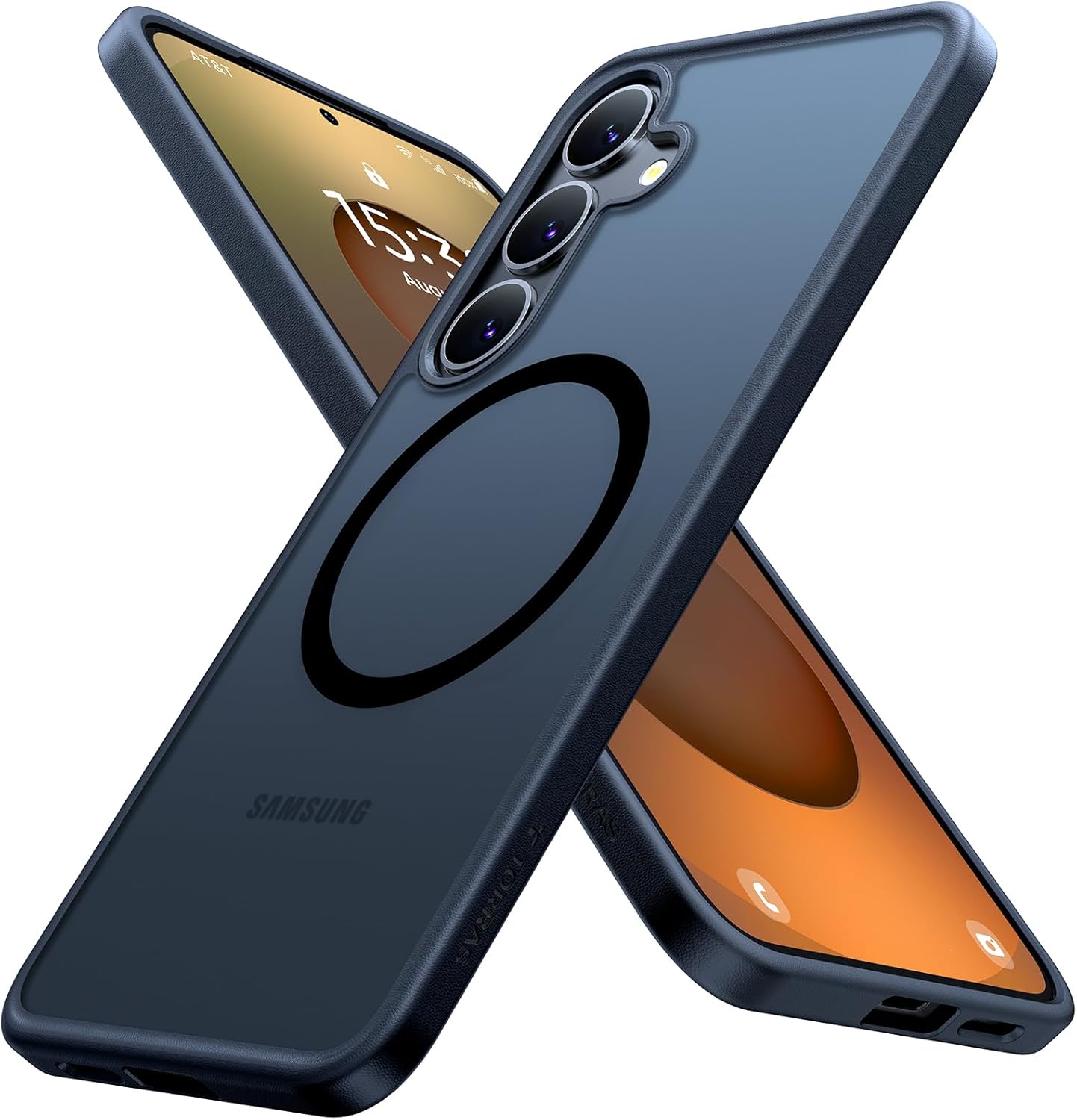 TORRAS for Samsung S25 Case with Magsafe, 12FT Military Shockproof, Slim Thin but Sturdy, Velvety Touch Anti-Slip Texture, Magnetic Protective for Samsung Galaxy S25 Case Cover, Matte Black