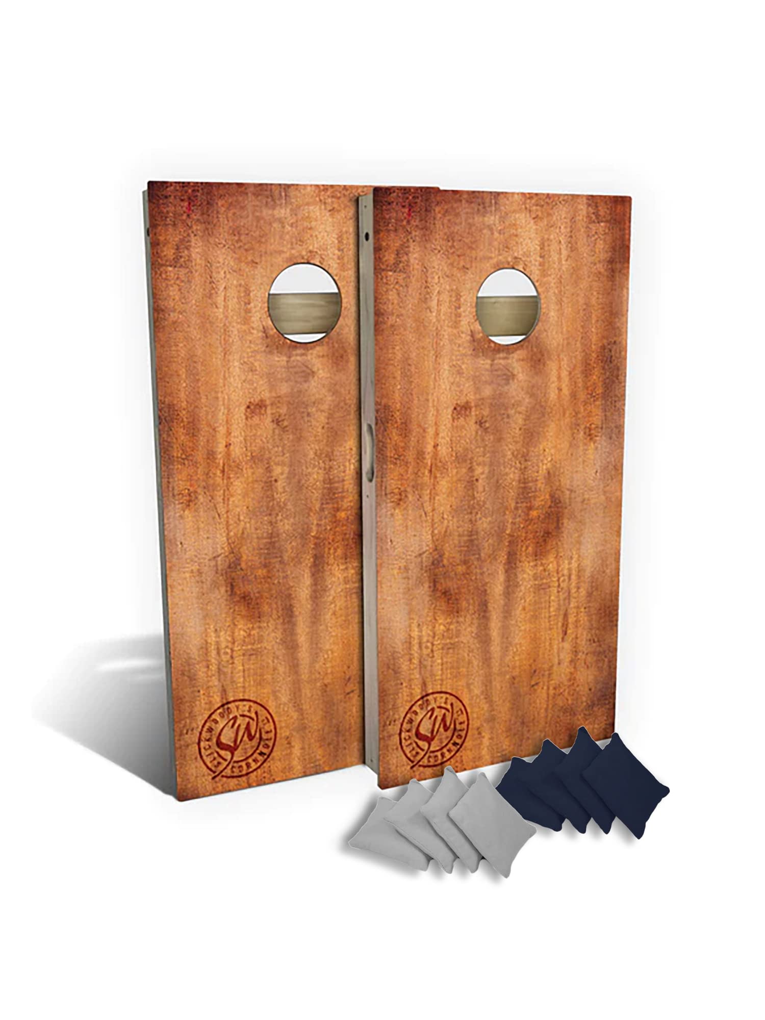 Photo 1 of **stock photo for reference**see all pictures**minor damage to cover bag**
Slick Woody's Cornhole Board Set with 8 Cornhole Bags, Retractable Legs and Back Bounce Brace, Regulation Size