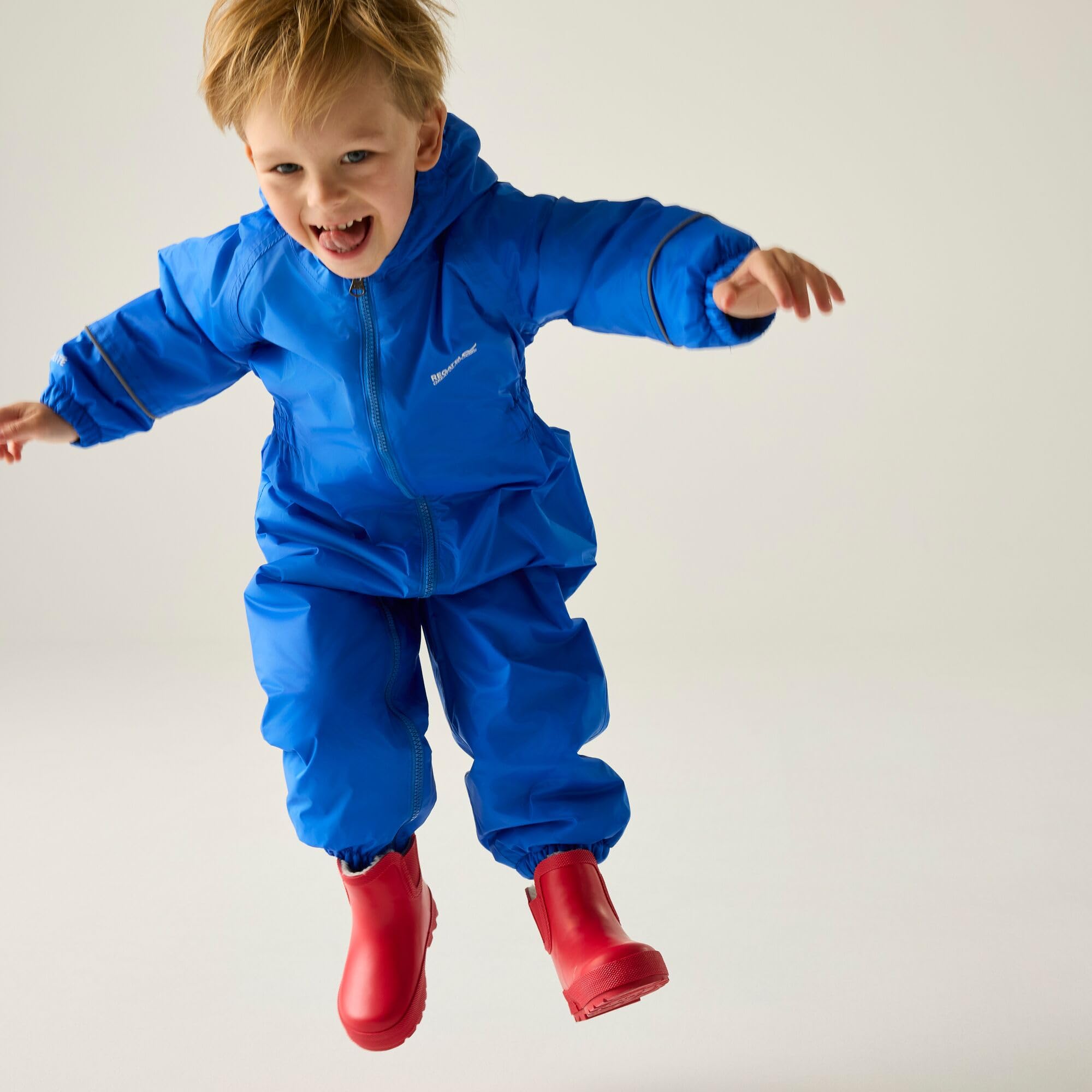 Regatta Splosh III Fleece Lined Waterproof All-in-one suit (Peony, 18-24 months)