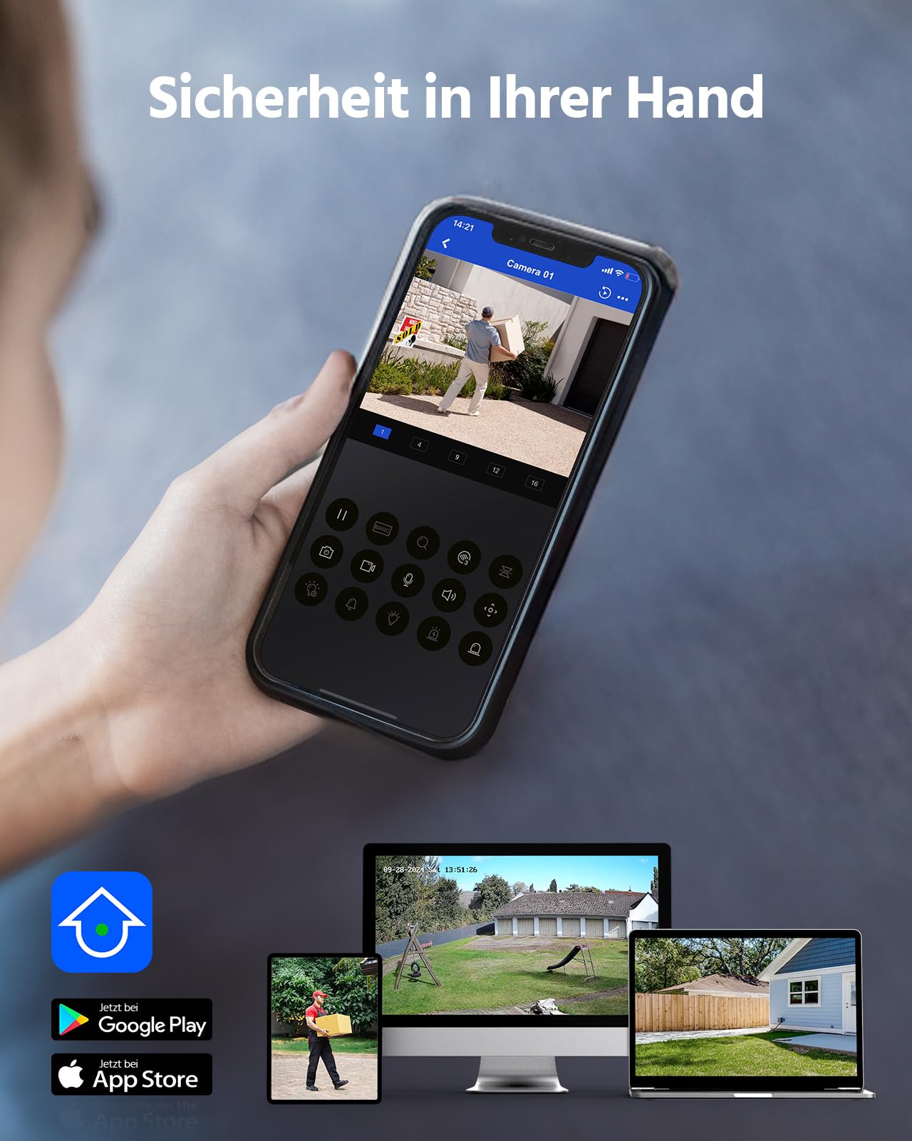 ANNKE H500 3K 5MP PoE Überwachungskamera Set, 8MP 8CH NVR mit 2TB HDD und 4 X 3K PoE IP Kameras mit Farbe Nachtsicht, H.265+ kompatibel mit Alexa, IP67 Wasserdicht, Audioaufnahme | 4X 5MP PoE IP Outdoor Kamera, Personen-/Fahrzeugerkennung, 24/7 Überwachun