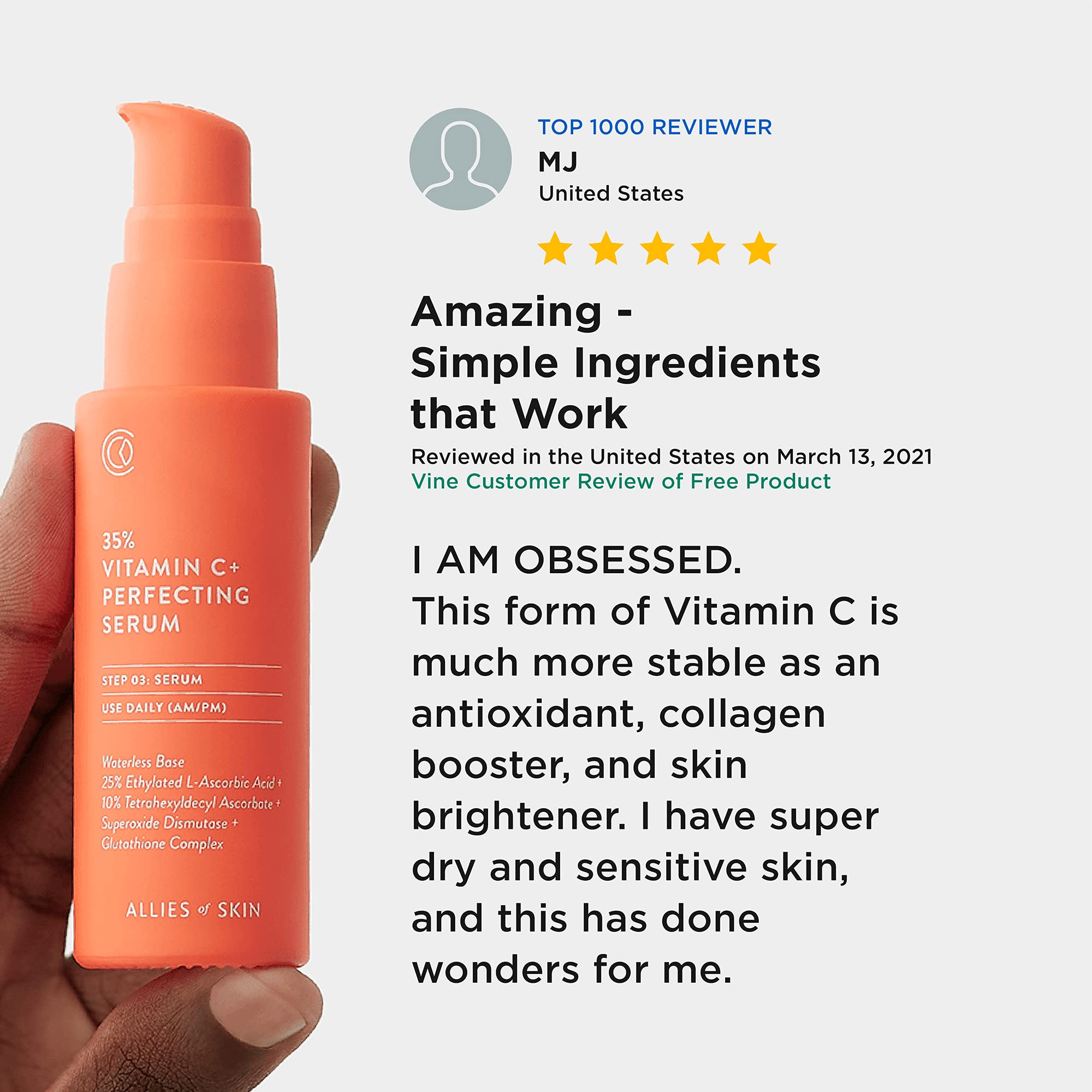 Allies of Skin 35 Vitamin C+ Perfecting Serum Tetrahexyldecyl