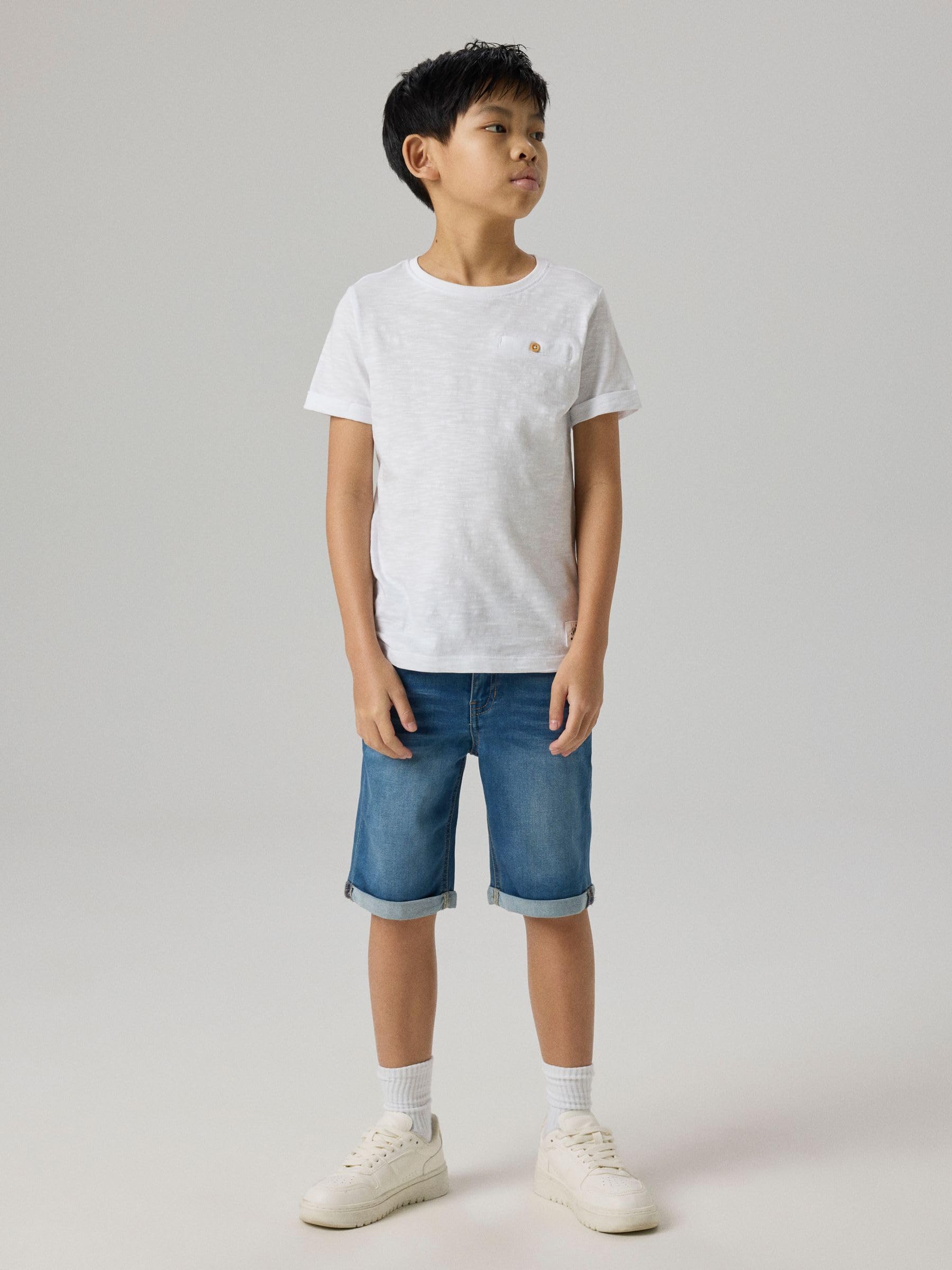 Name It - Nkmtheo Xsl DNM L Shorts 6622-cl Noos, Pantaloncini Bambini e Ragazzi