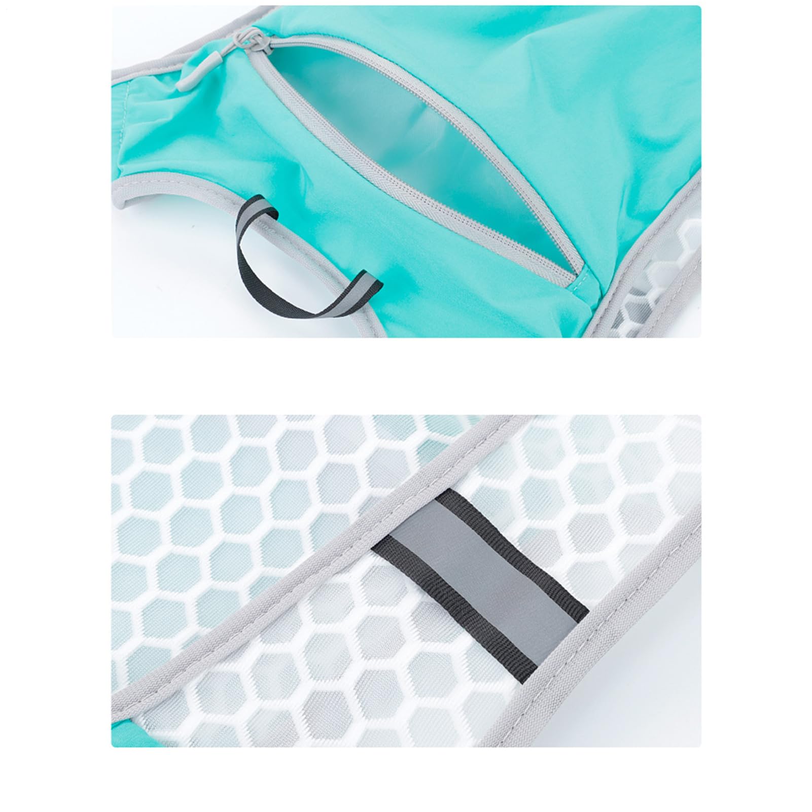Gilet d'hydratation de course à pied, gilet de course respirant avec plusieurs poches, élastique, léger, stable, poche poitrine pour homme et femme, randonnée, marathon, course et camping