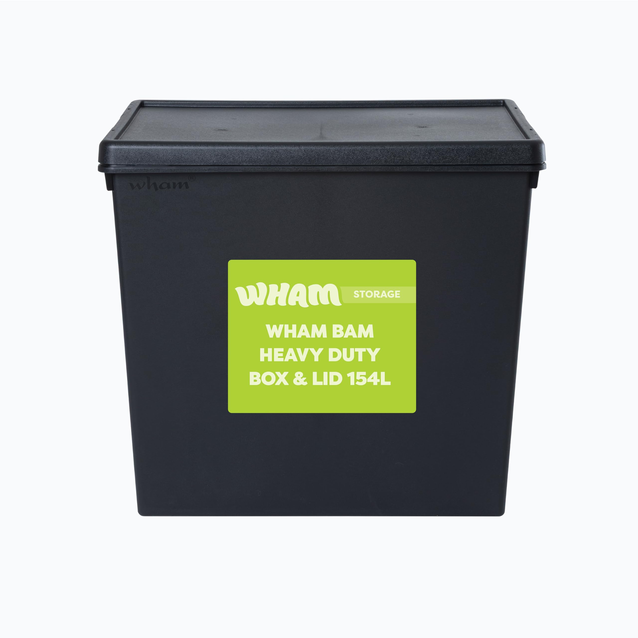 Wham Bam 154L Heavy Duty Boxes with Lids | Eco-Friendly Storage | Ideal for Tools, DIY & Outdoor Gear | 100% Recycled Plastic | Made in UK