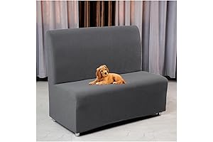 Armless Loveseat Slipcover Two Seater Sofa Cover