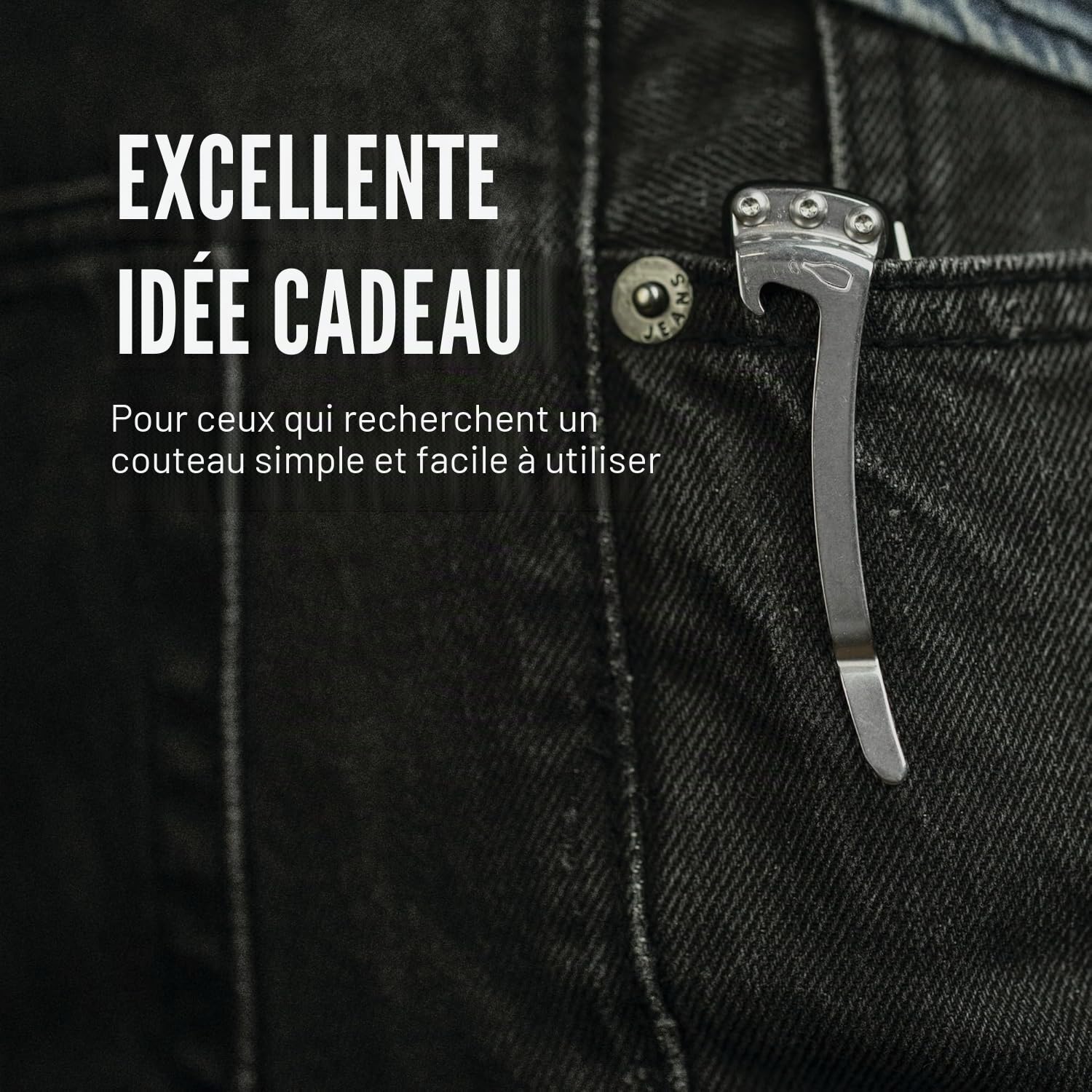 Leatherman Skeletool KB - Couteau de poche multifonctions avec lame en acier inox HC420 et décapsuleur intégré, compact et léger, fabriqué aux Etats-Unis, couleur noir