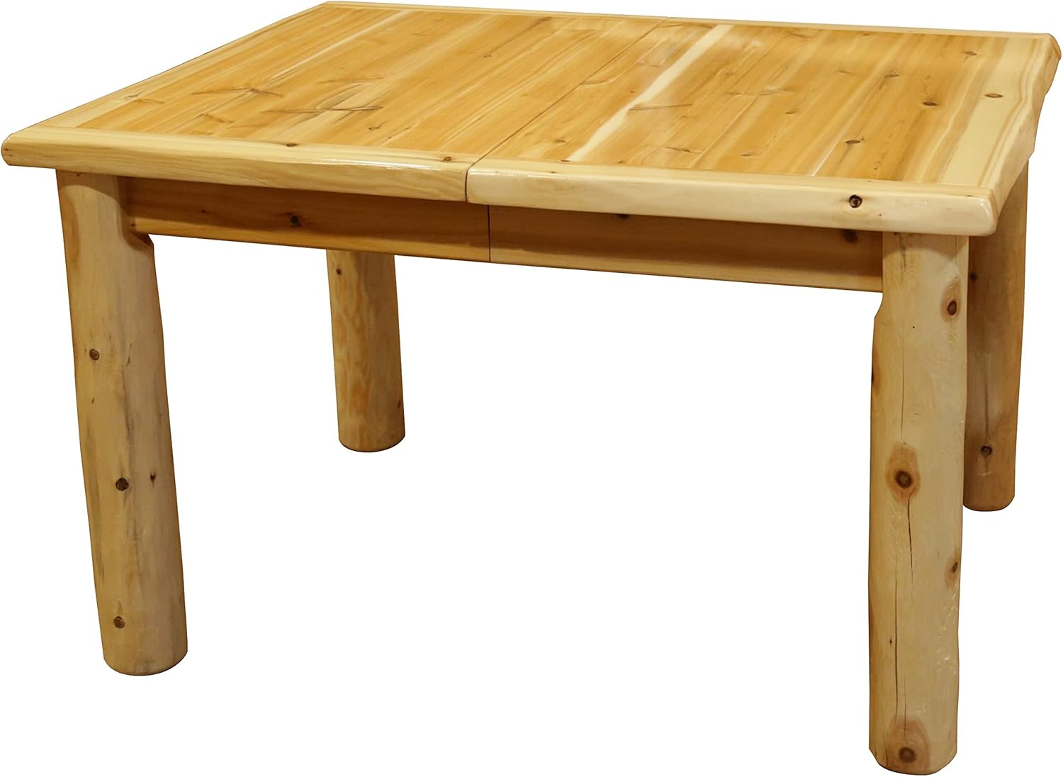 Furniture Barn USA White Cedar Log 42" x 66" 2Leaf