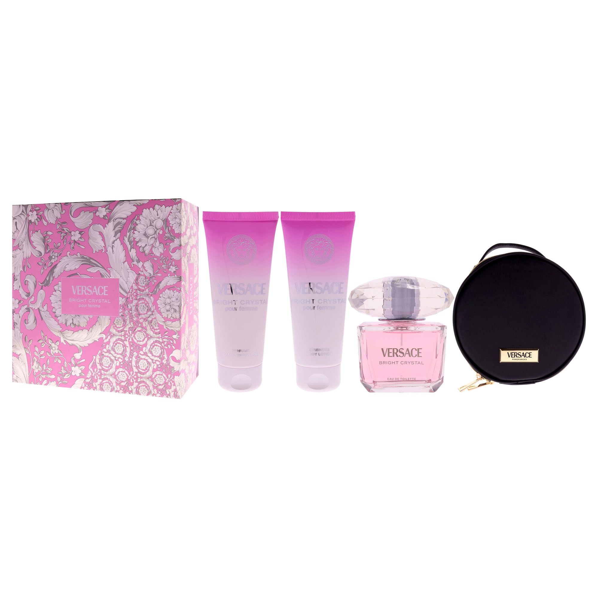 VERSACE BRIGHT CRYSTAL EDT 90ML GIFT SET : Buy Online at Best