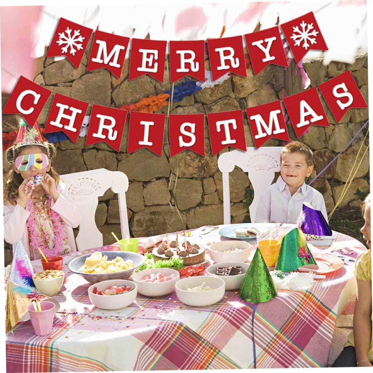 Cabilock 3 Pz Decorazione Natalizia Decorazioni Natalizie Decorazioni Per La Casa Striscioni Interni Decorazioni Del Centro Commerciale Ornamenti Per Ufficio Decorare Natale Rosso