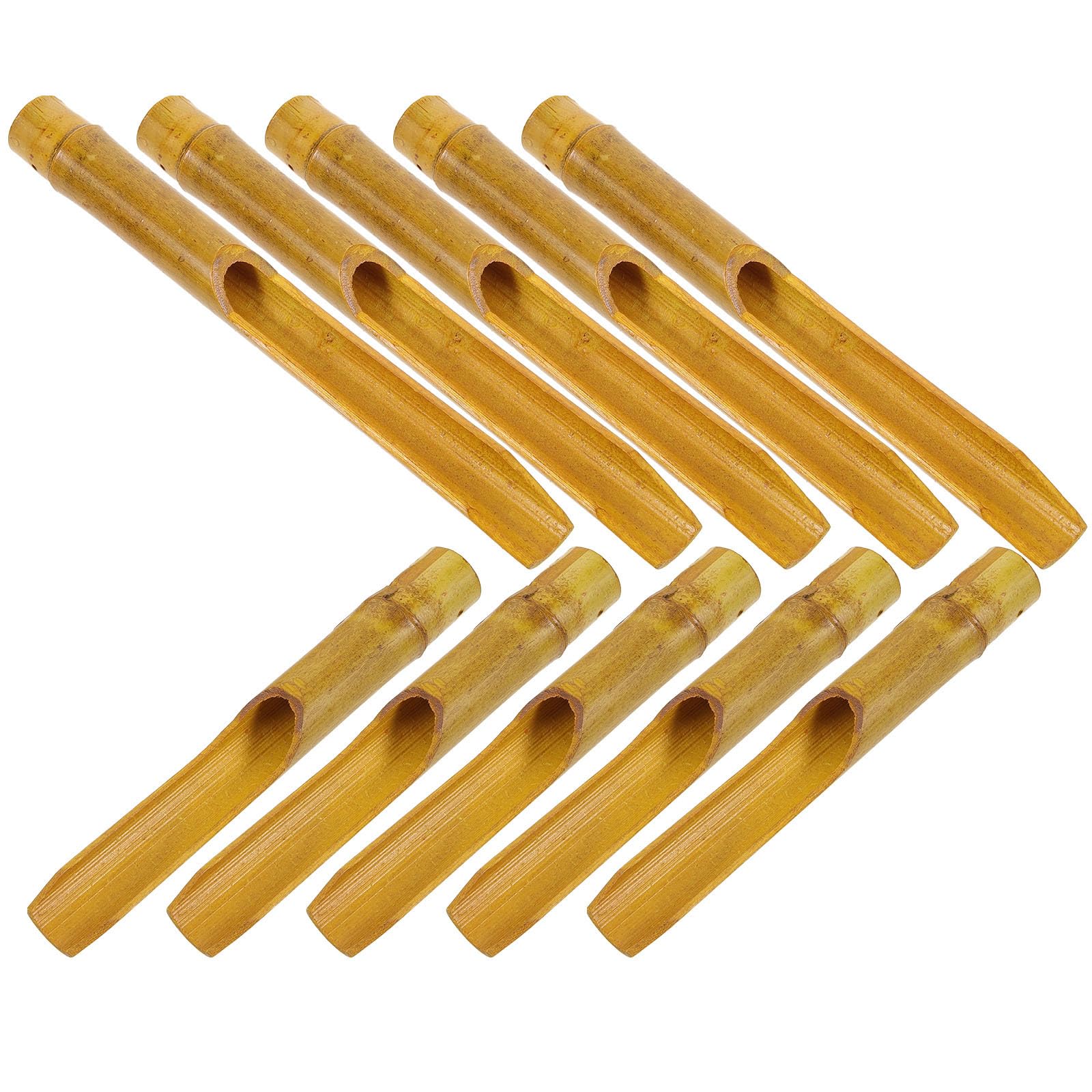 BETOOKY 10Pcs Bamboo Wind Chime Tubes Hollow Pipes for DIY Crafting Garden and Outdoor Use Sturdy Bamboo Material and Pleasant Sound
