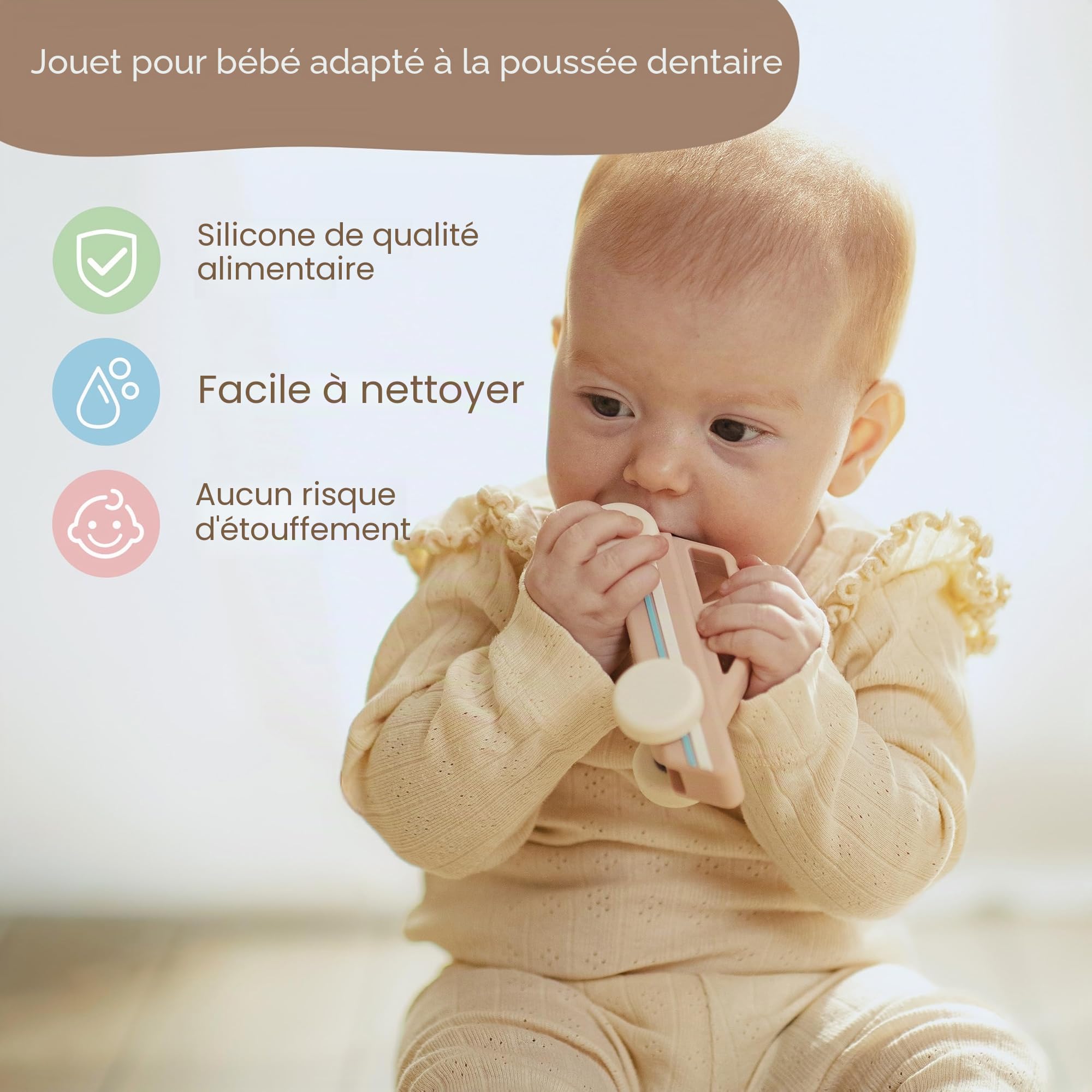 Moonkie Roll & Go Voiture Enfant, Lot de 3, Jouet Bebe pour 6 Mois+, Petites Voitures en Silicone Souple, Jouet Dentition Bébé, Voiture Bebe sans BPA, Cadeau Garcon &Fille,pour Noël & d'anniversaire