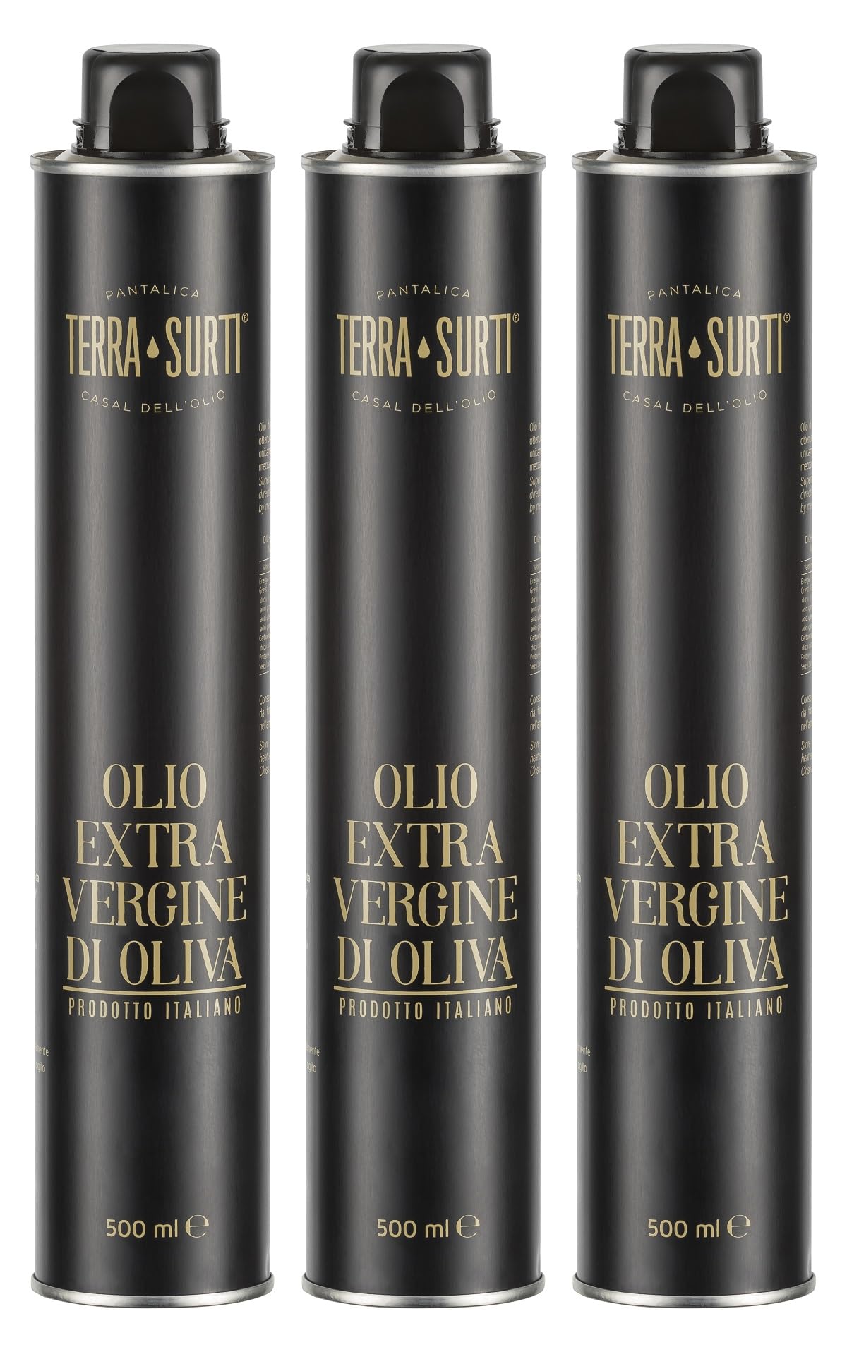 TERRA SURTI - Extra W Virgin Oliwa z Oliwek, 100% Włoska, Puszce 500 ml, Zbiór 2024/2025 (3)