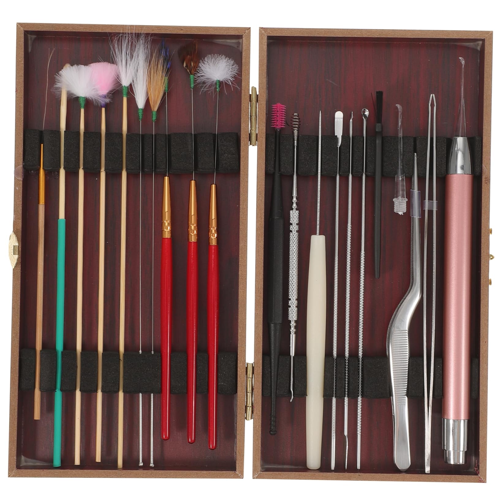 SAFIGLE Earwax Cleaning Tools Ear Picks Ear Spoons Wood Abs Health Care Canal Cleaning Kit
