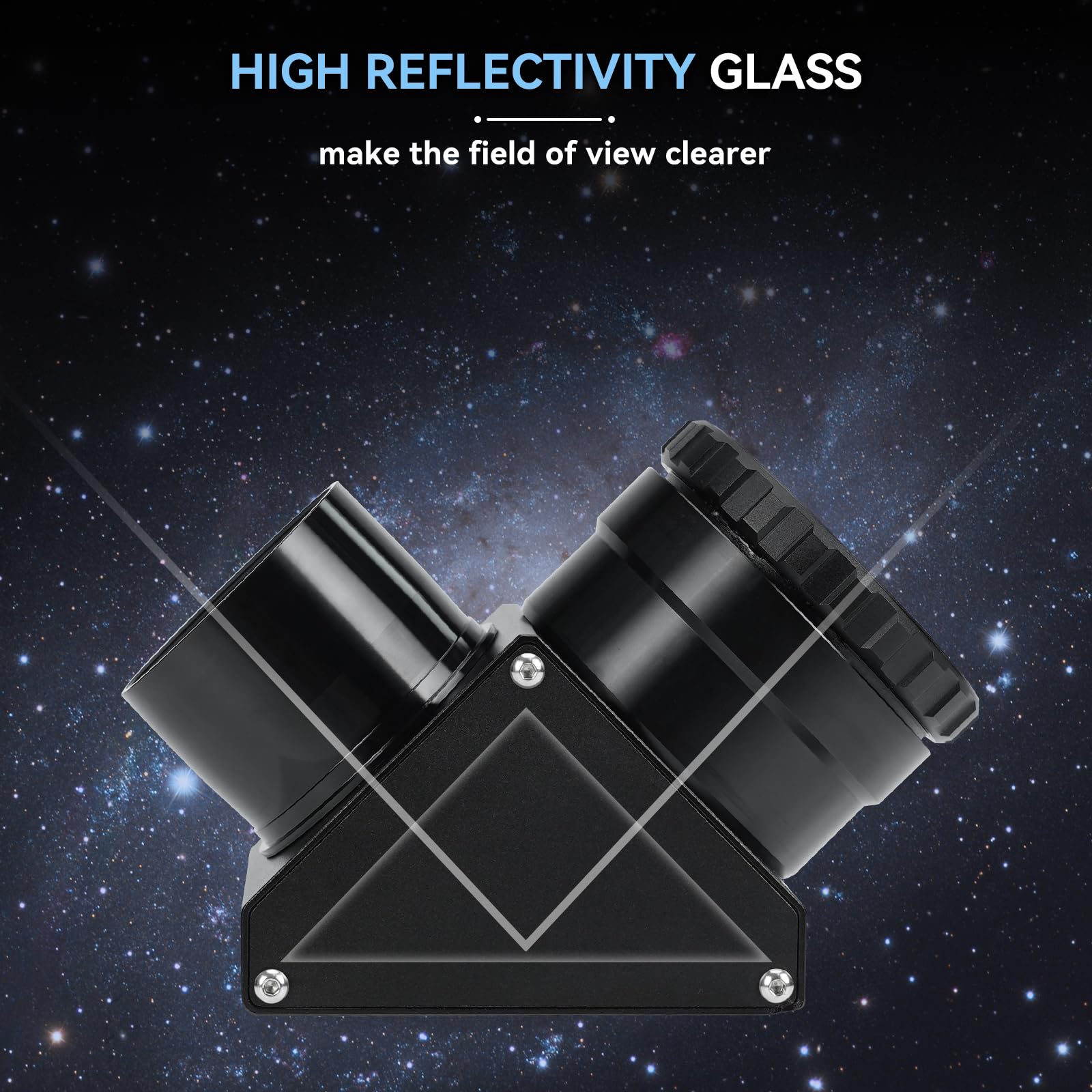 Specchio Diagonale Dielettrico 2 Pollici 90° 99% + Adattatore 1,25” Per Telescopio - ANGELEYES