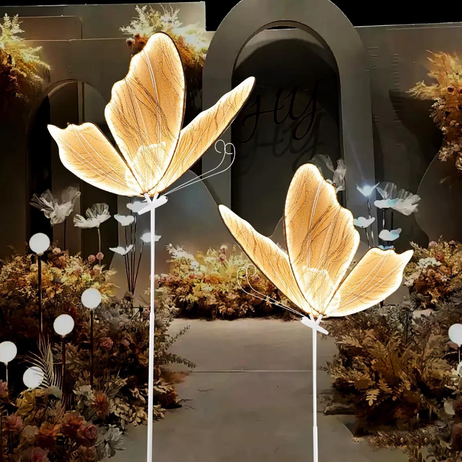 Lámpara de pie mariposa con iluminación LED de alta gama 8