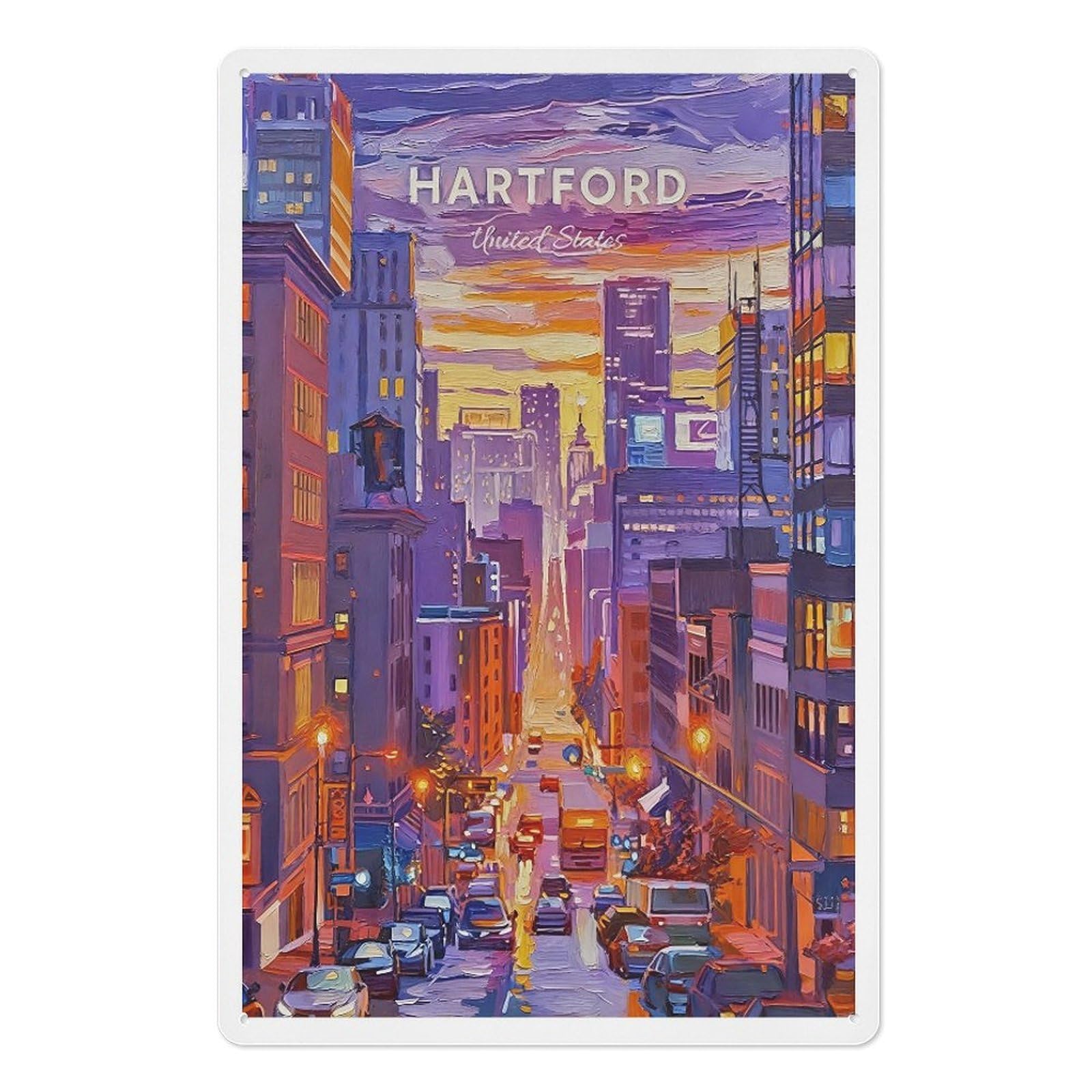 Retro Design Tin Paintings Vintage Tin Sign 08x12inch(20x30cm) Wall Art for Home Office Bedroom Living Room Cafes Wall Decor