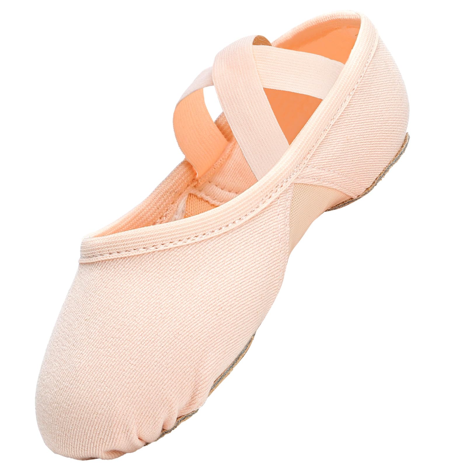 GroYolan Elastische Ballettschuhe für Kinder Damen, Ballettschläppchen Leichte Tanzschuhe atmungsaktives Mesh-Futter Split Sohle für Yoga Ballett Tanz Gymnastik EU 25-44