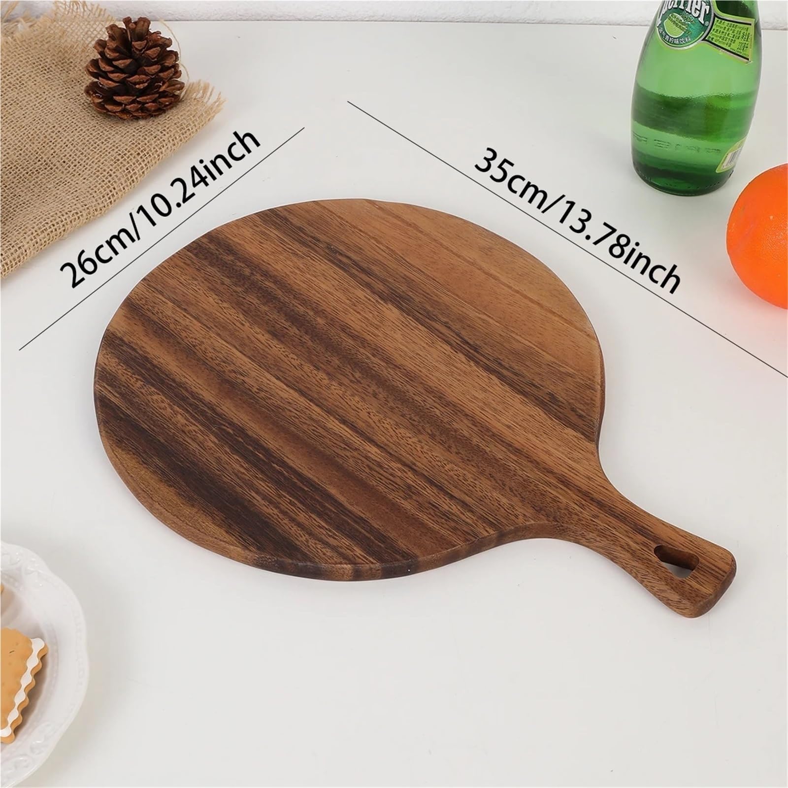 KäSeplatte 1 PC-Holzschneidebrett for die Zubereitung und for Servieren von Mahlzeiten in der Küche. Holz for Servieren von Pizza, Käse, Wurstwaren und Schneidebrett FüR Gekochte Speisen(S)