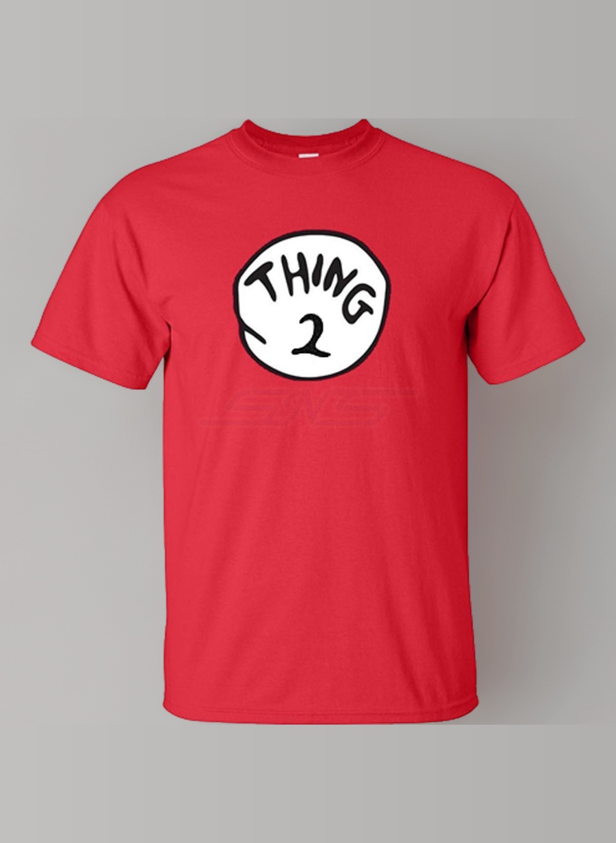 Dr Seuss Cat in The Hat Thing 1,2,3,4 T-Shirt Kids and Adults (Adult Small, Thing 2)