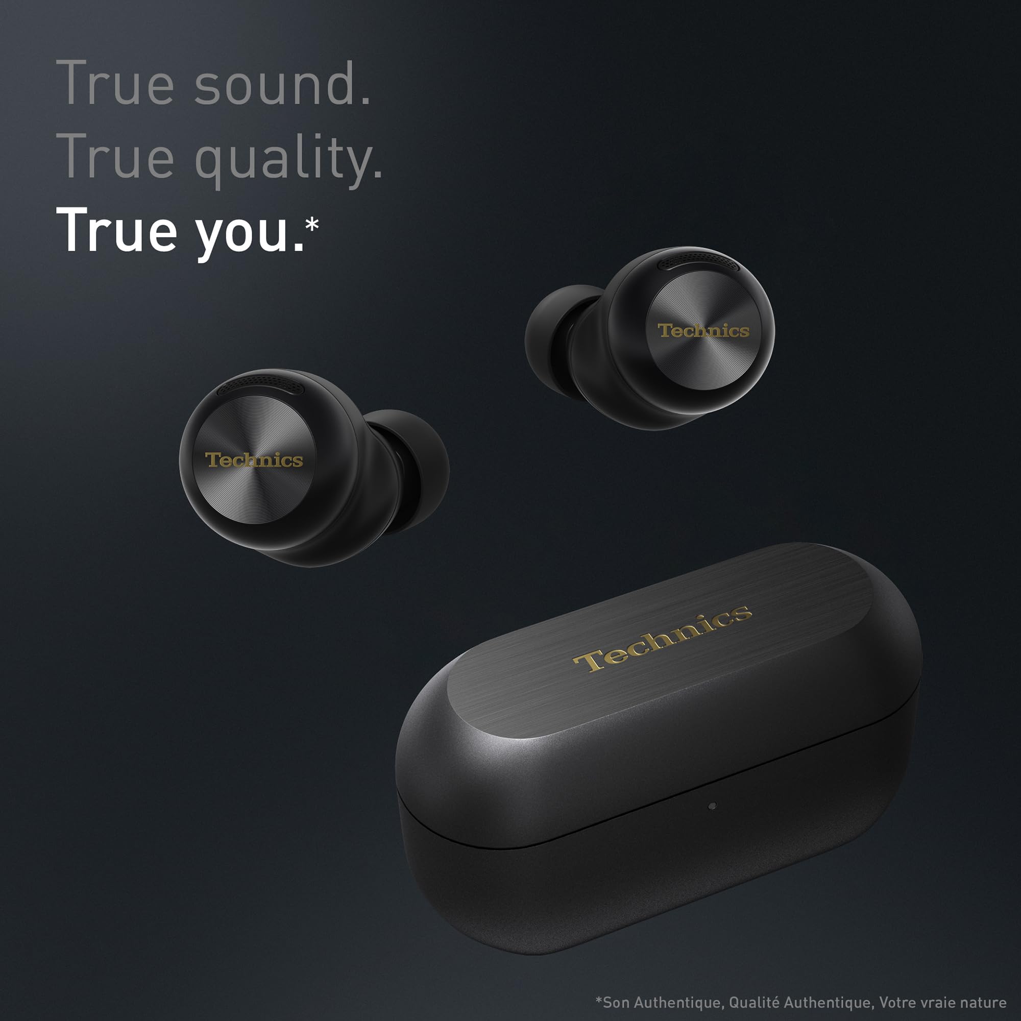 Technics EAH-AZ100E-K Écouteurs sans Fil avec Réducteur de Bruit, Bluetooth Multipoint, Voice Focus AI, Écouteurs Intra-Auriculaire Confortables, Noir
