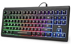 Rii Gaming Keyboard: 87-Key Compact Backlit Wonder