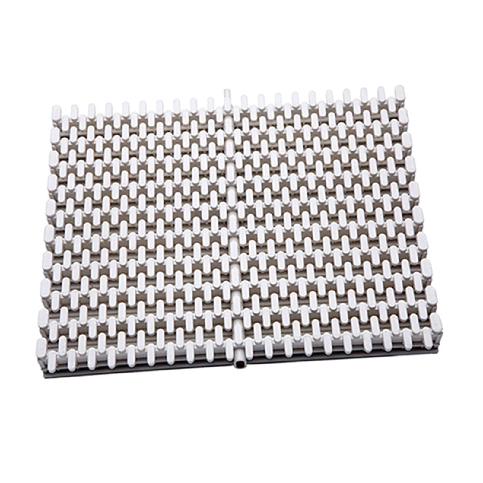 SDCFFC Swimming Pool Drainage Grate, Splicable Bathroom Gutter Grating, Durable PP Plastic Channel Drain Mats, Indoor/Outdoor Overflow Grate, 25x100CM, Pack of 10