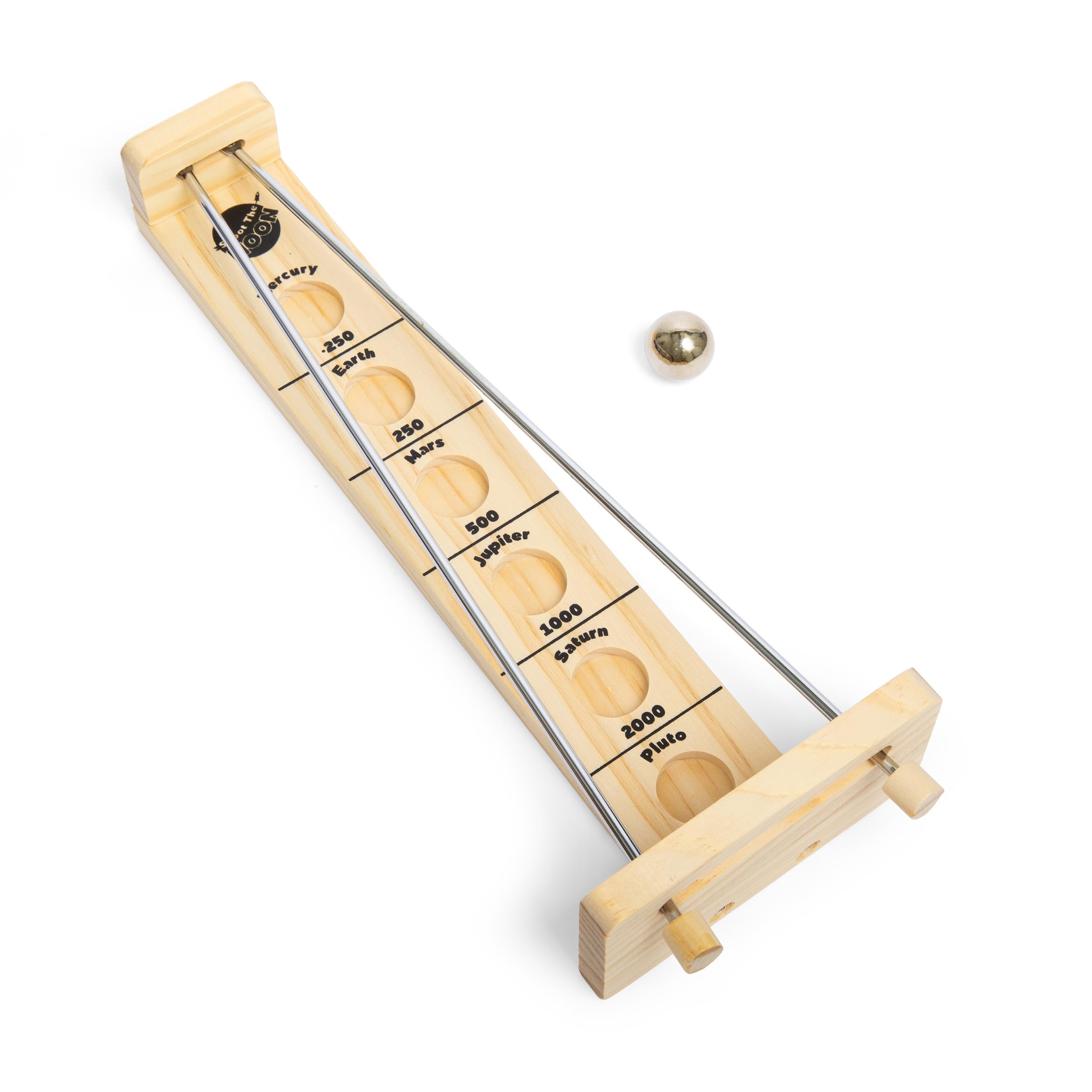 WHAT DO YOU MEME? Shoot The Moon Game, Balancing Game with Moon Ball, Table Games, Retro Games, Traditional Wooden Game for Kids and Adults Ages 8+ by Relatable & Games4two