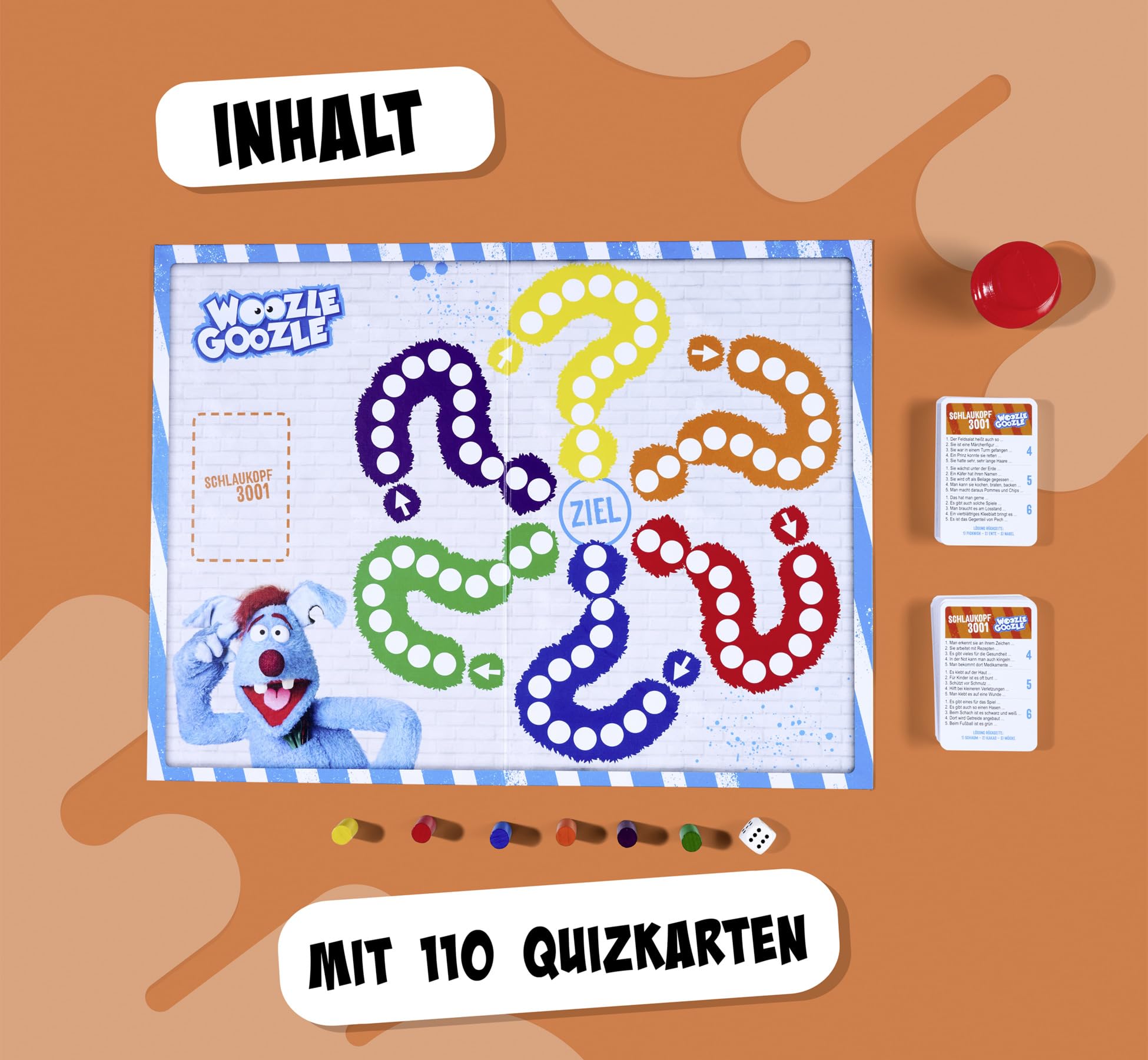 Noris 606102071 Woozle Goozle Schlaukopf 3001 – Gioco Di Domande E Risposte Per Bambini Dai 6 Anni In Su