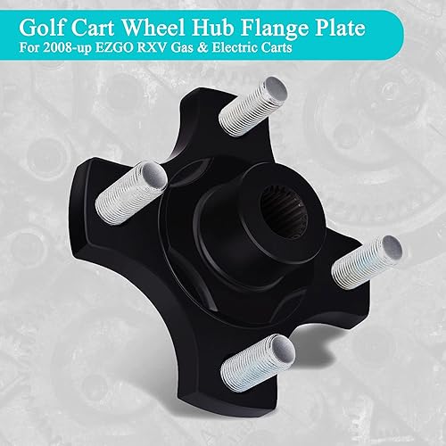 Miniatura 3 de 10L0L Placa de brida de cubo de eje trasero para carrito de golf EZGO RXV de 2008 en adelante, paquete de 2 unidades OEM # 604112, 615604, 70968-G03