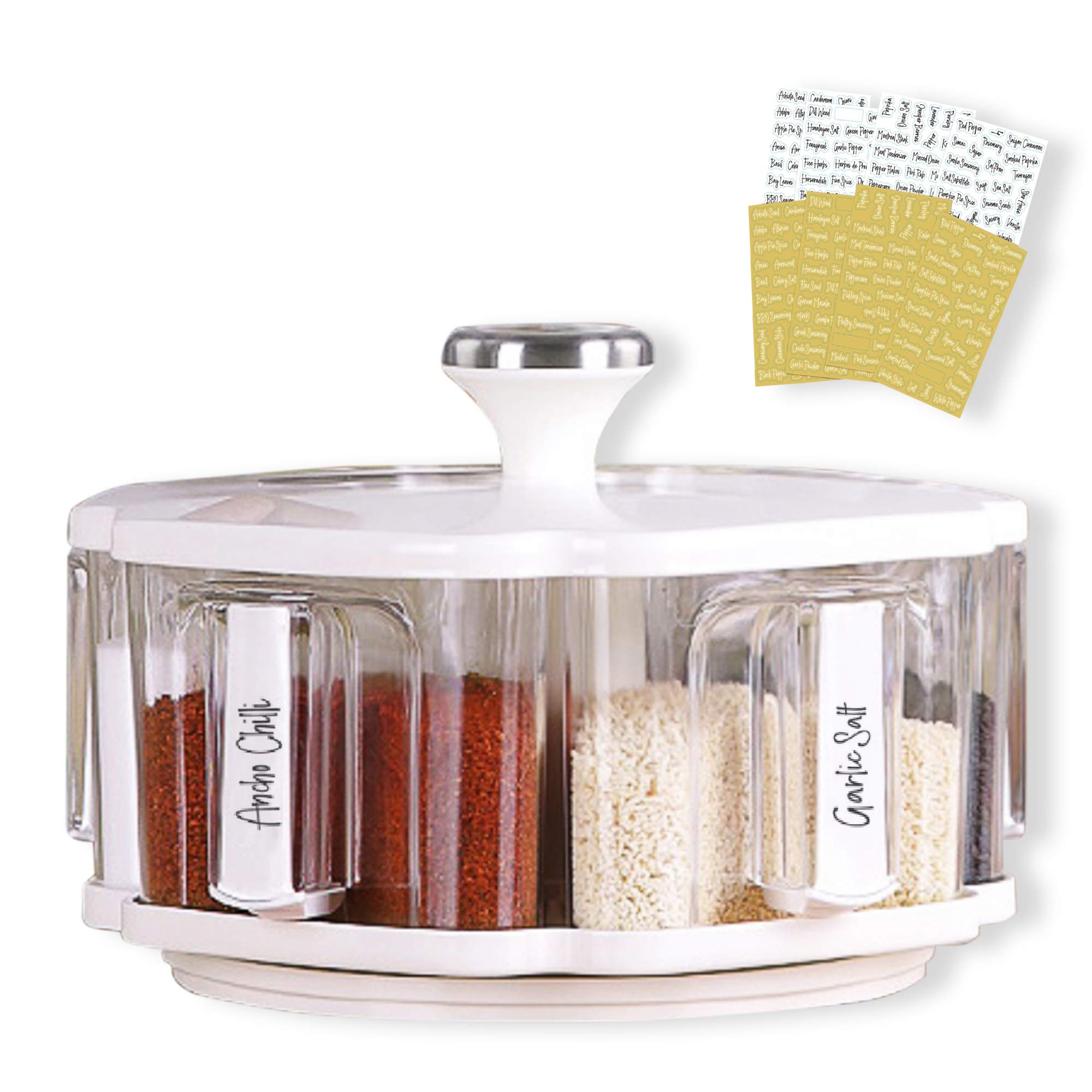 Buy Spice Box ,Revolving Seasoning Spice Container,Spinning Salt Box