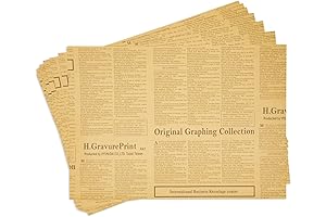 Juvale 12 Sheets of Vintage Newspaper Reprints