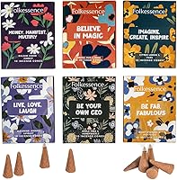 Vista 13 de Folkulture Conos de incienso (120 conos) Juego de 6 conos de insencia de primera calidad para sueño profundo, relajación, aromaterapia, regalos
