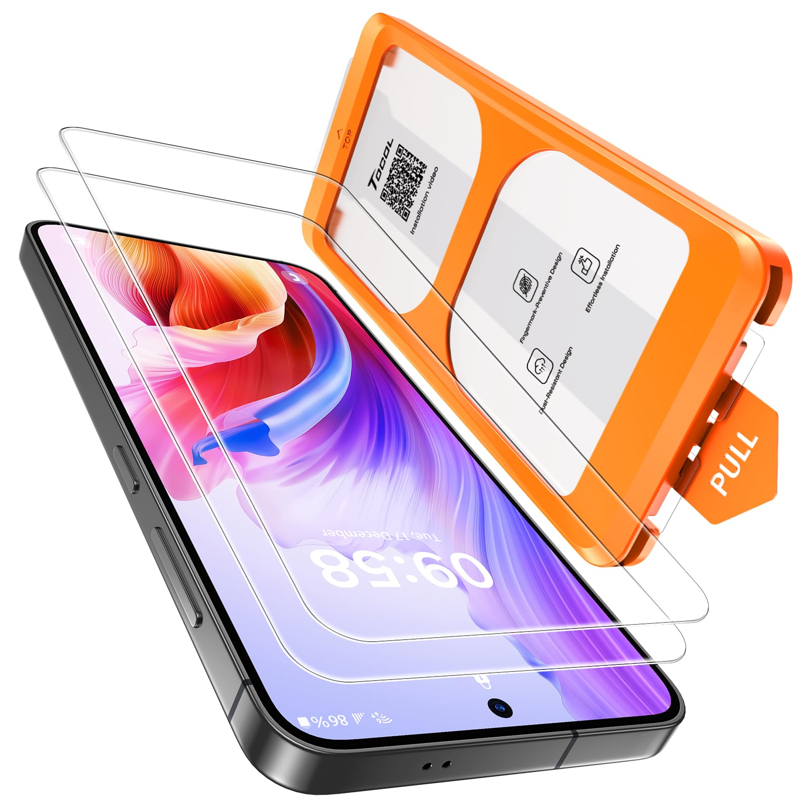 TOCOL für Samsung Galaxy S26 Plus für Panzerglas 6,7 Zoll, Auto-Installation 9H Stoßfest Kratzfest Anti-Fingerabdruck Anti-Öl Anti-Bläschen Folie für Galaxy S26 Plus, Kompatibel mit Hülle, 2 Stück