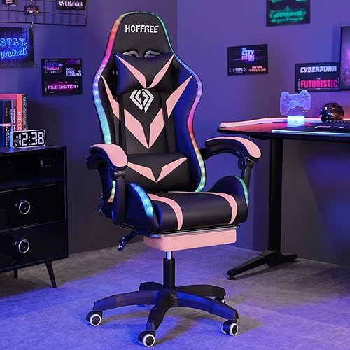HOFFREE HOGC-203 Video Game Chair Pink and Black