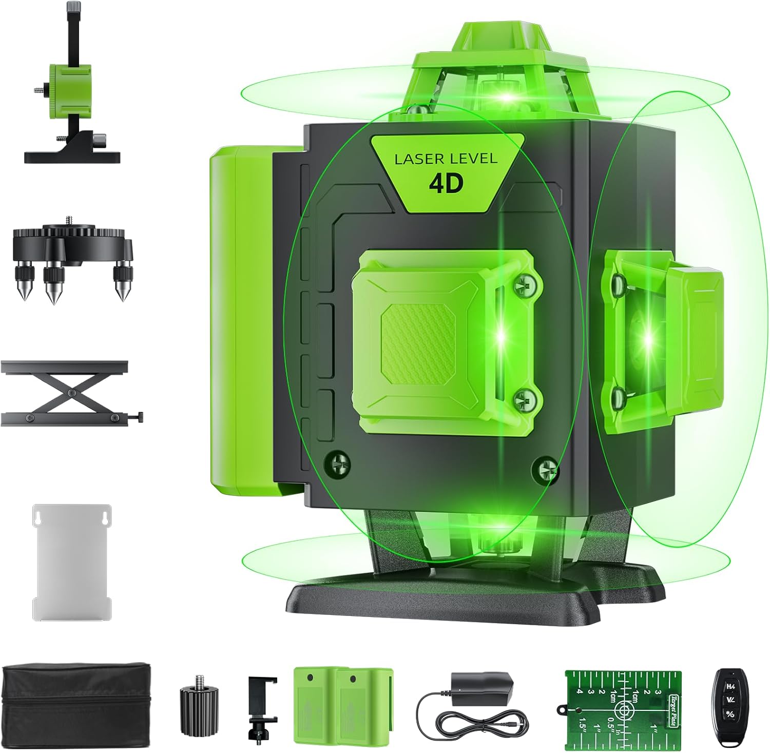 360 Self-Leveling Laser Level with Remote & 2 Batteries