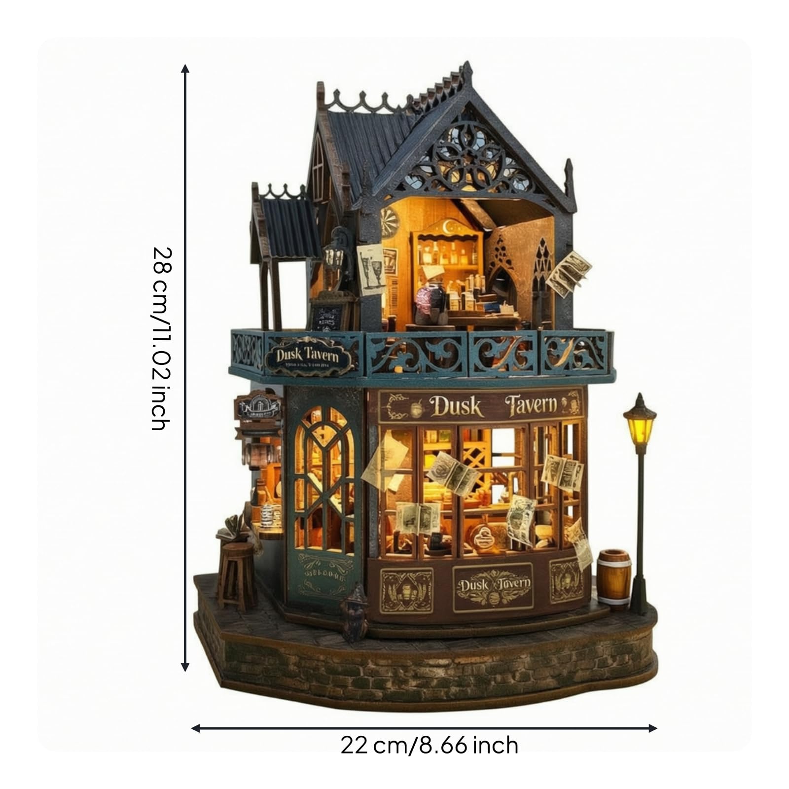 Modellino di DIY in Miniatura Dettagliato Modellismo per Adulti, Scrivania, Libreria