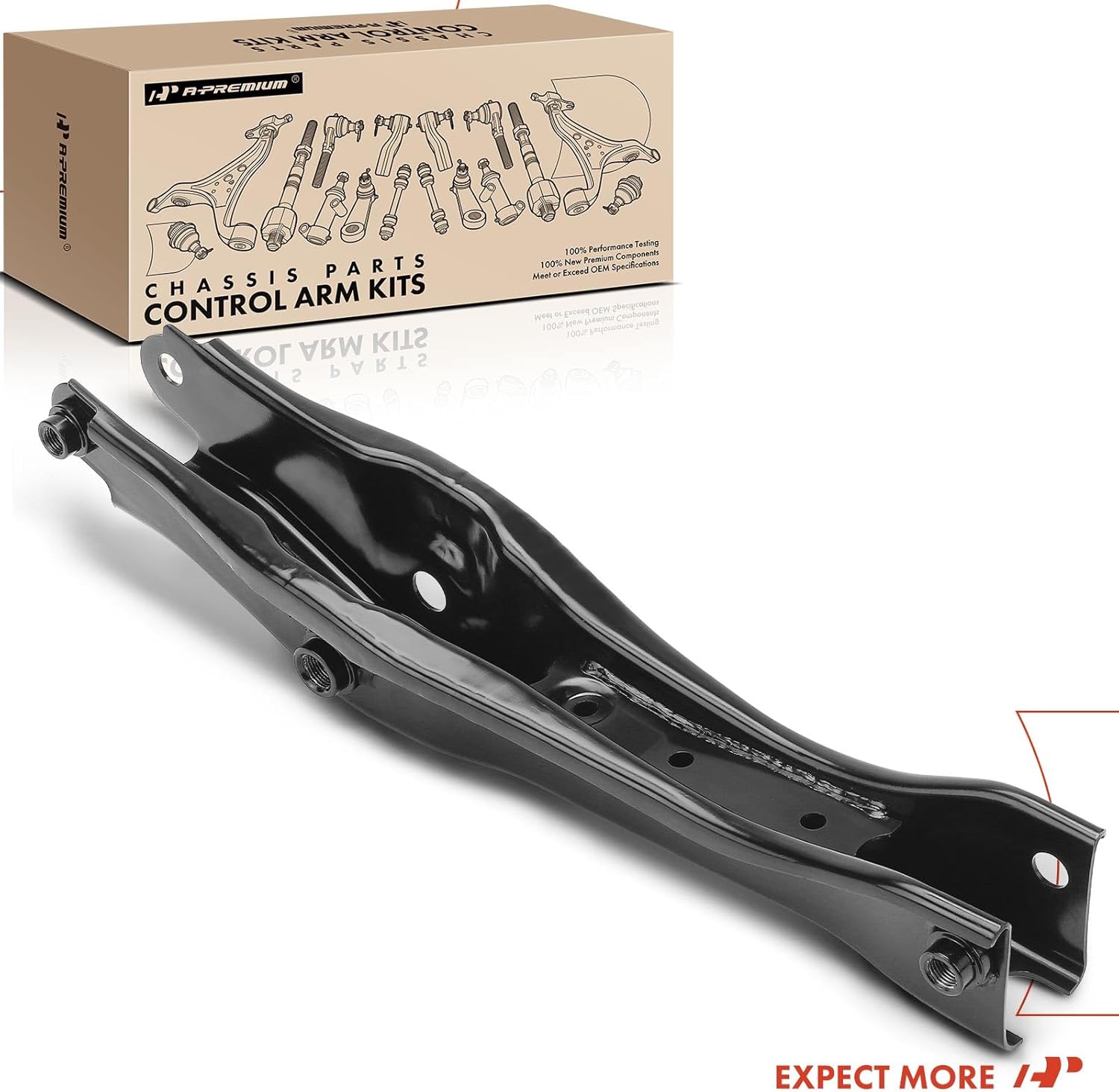 A-Premium Rear Right Lower Control Arm, with Bushing, Compatible with Honda Pilot 2016-2023, Passport 2019-2023 & Acura MDX 2014-2020/2022-2023