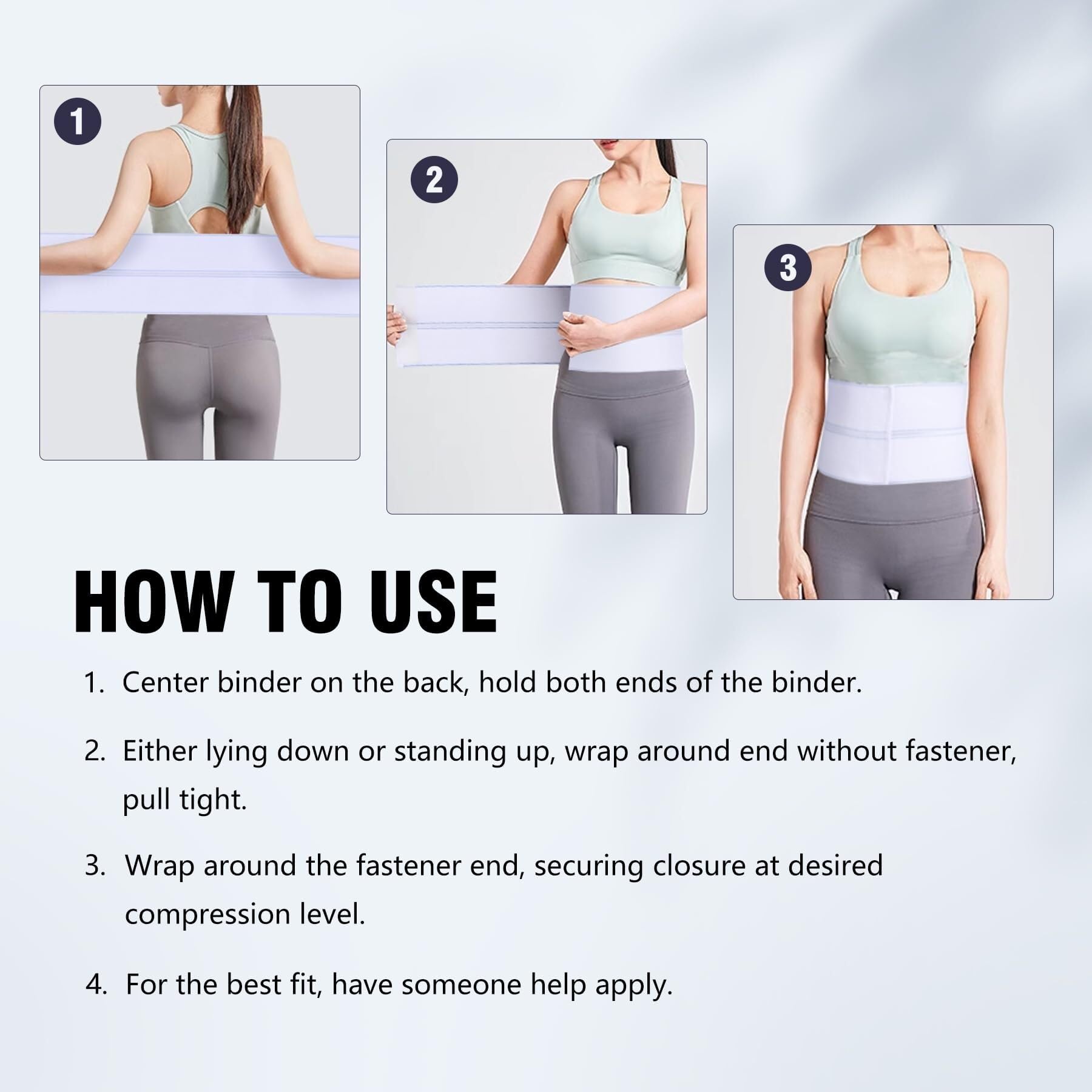 Ceinture Dorsale Ceinture De Maintien Élastique for La Taille Sport Correcteur Posture(White1,Large)