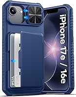 Vista 23 de ATATOO Funda para iPhone 17 con Portador de Tarjetas (Almacena 3-5 Tarjetas) [Bloqueo RFID] y Cubierta Deslizante para Cámara, Protección de Grado