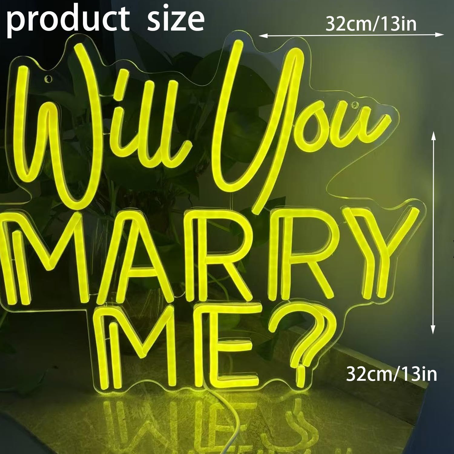 Mi vuoi sposare? Insegna al neon personalizzata camera da letto bar matrimonio fidanzamento festa casa decorazione da parete regalo personalizzato per lei