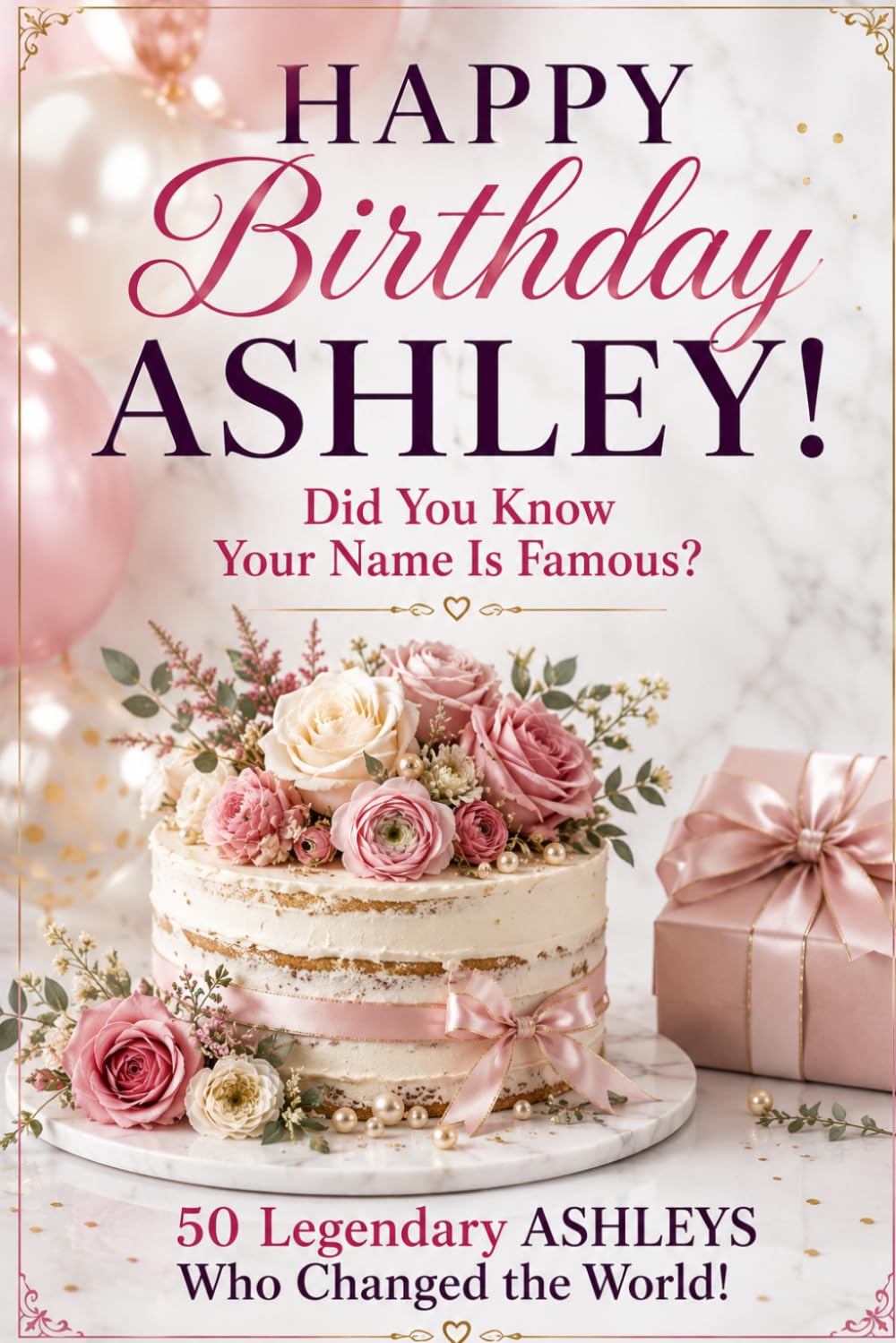 Happy Birthday, ASHLEY! Did You Know Your Name Is Famous?: 50 Legendary Ashleys Who Changed the World
