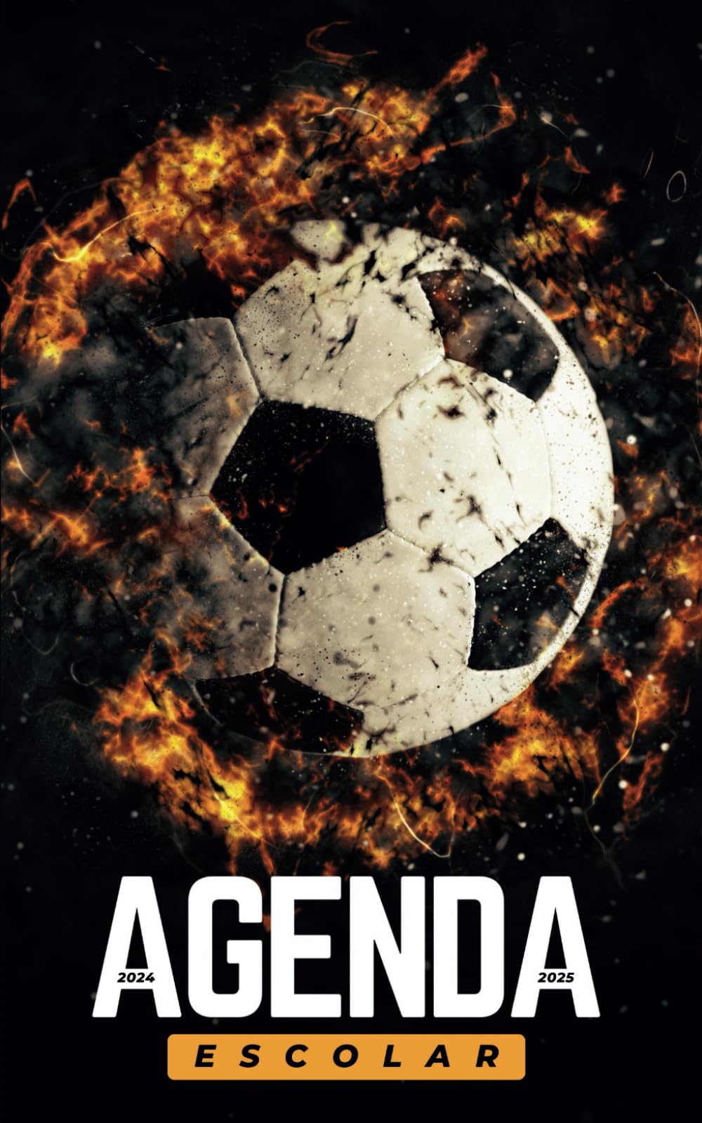 Agenda Escolar 2024-2025 Futbol: Planificador diario dia por pagina de sep 24 a Jun 25 - Material escolar colegio secundaria estudiante y universitarios