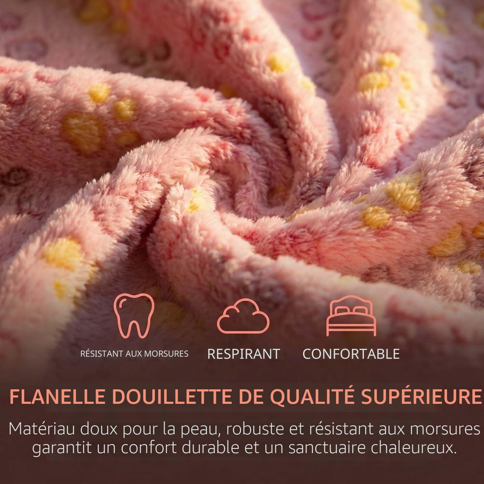 Amexo 4 Pcs Hamac Double Couche pour Petits Animaux de Compagnie - Suspendus pour Furet, Hamster, Rat, Écureuil, Chinchilla, Cochon d'Inde (30 x 30 cm, Empreinte de Patte)