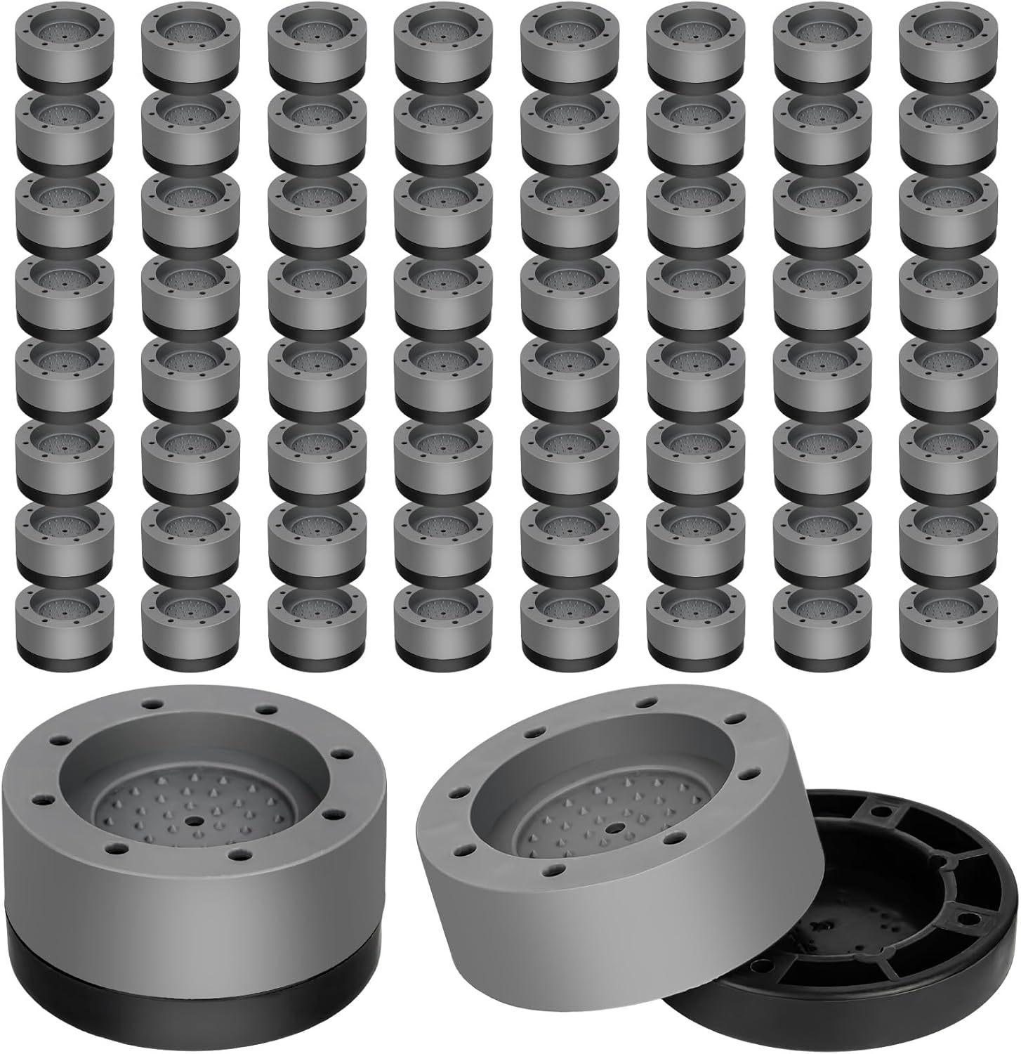 FACULX 64 Pack Adjustable Bed Risers Heavy Duty Furniture