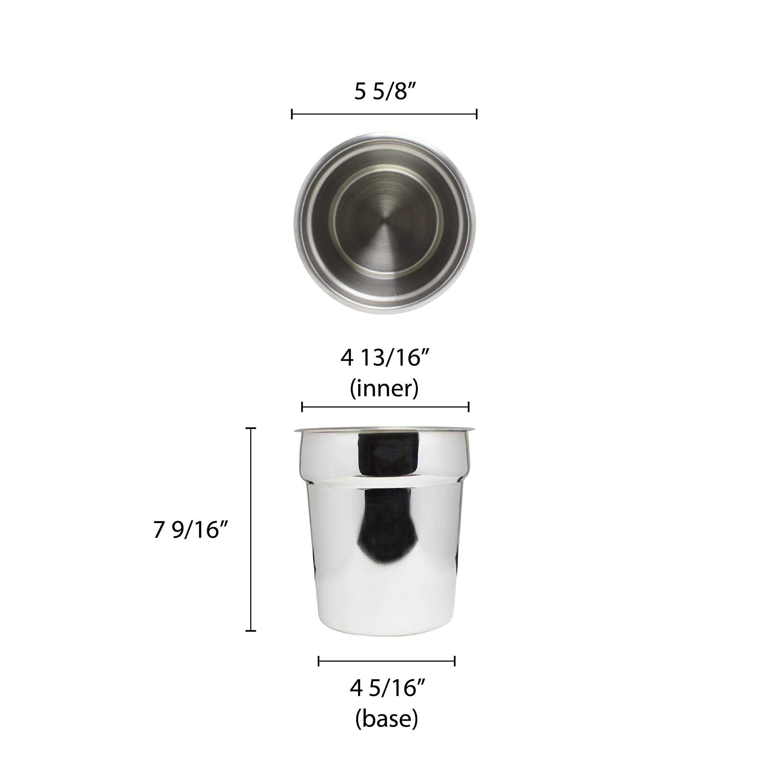 Excellante 2-1/2-Quart Stainless Steel Inset Pan