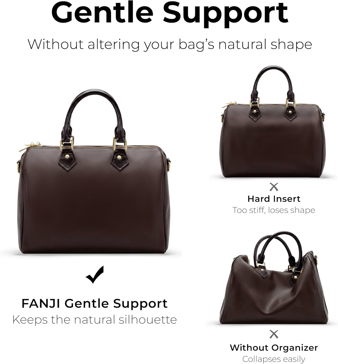 Handbag Organizer Insert for LV Speedy 30, Custom Fit Inside Premium Vanile Lightweight WaterResistant Purse Insert with Cup Holder Accessories - Image 9