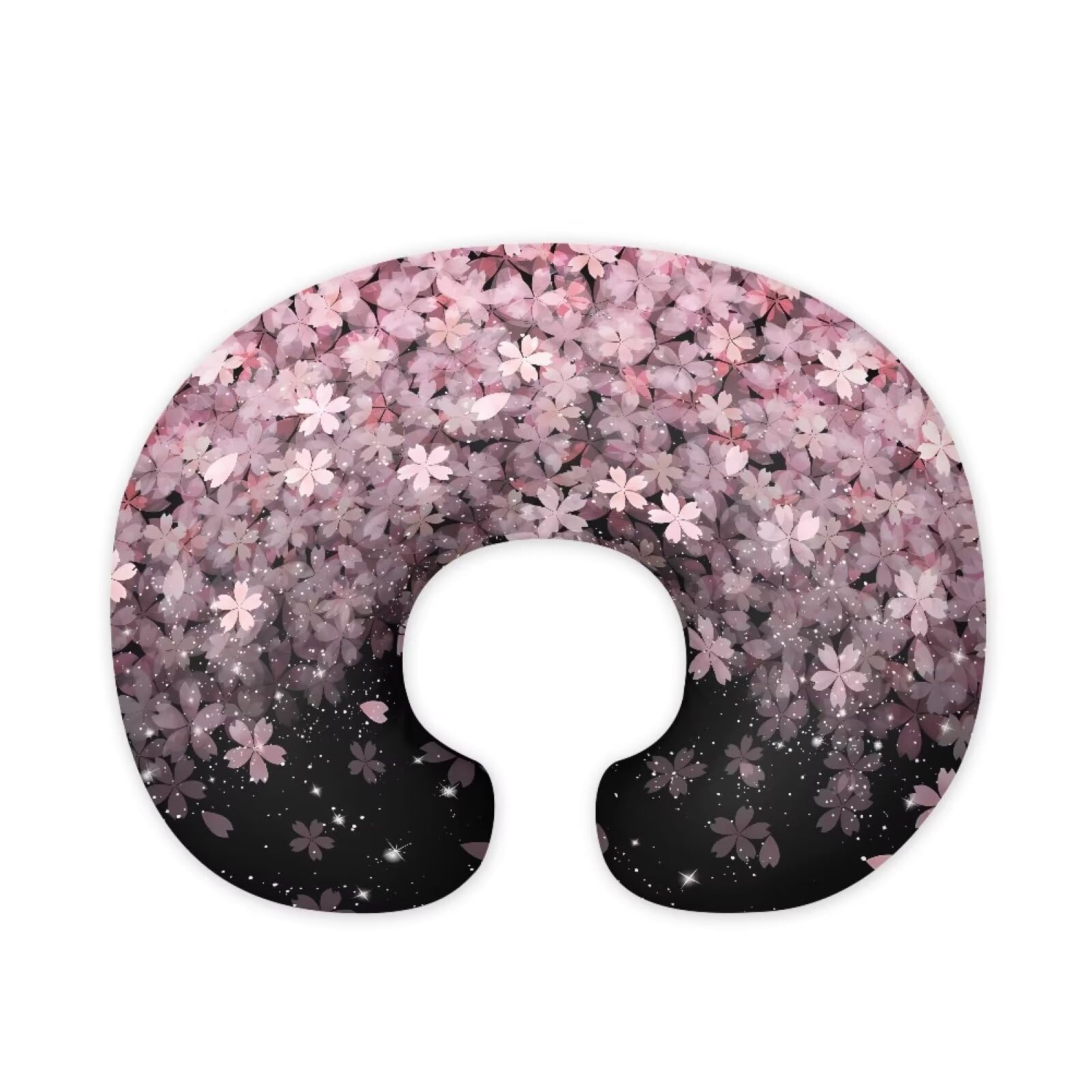 Nopersonality Sakura Nursing Pillow Cover for Infant Removable Neutral Breastfeeding Pillow Cover with Hidden Zipper Soft Stretchy Breastfeeding Pillow Slipcover