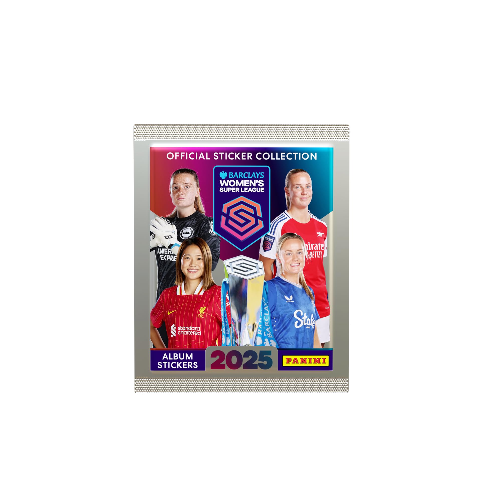 Barclays Super League - Colección oficial de pegatinas para mujer 2025, 50 paquetes